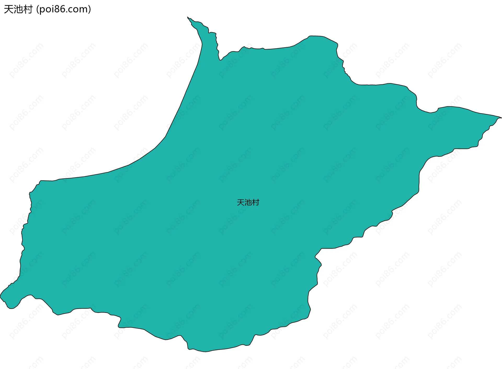 天池村边界地图