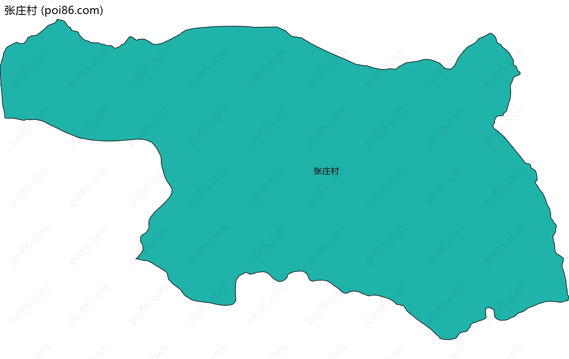 张庄村边界地图