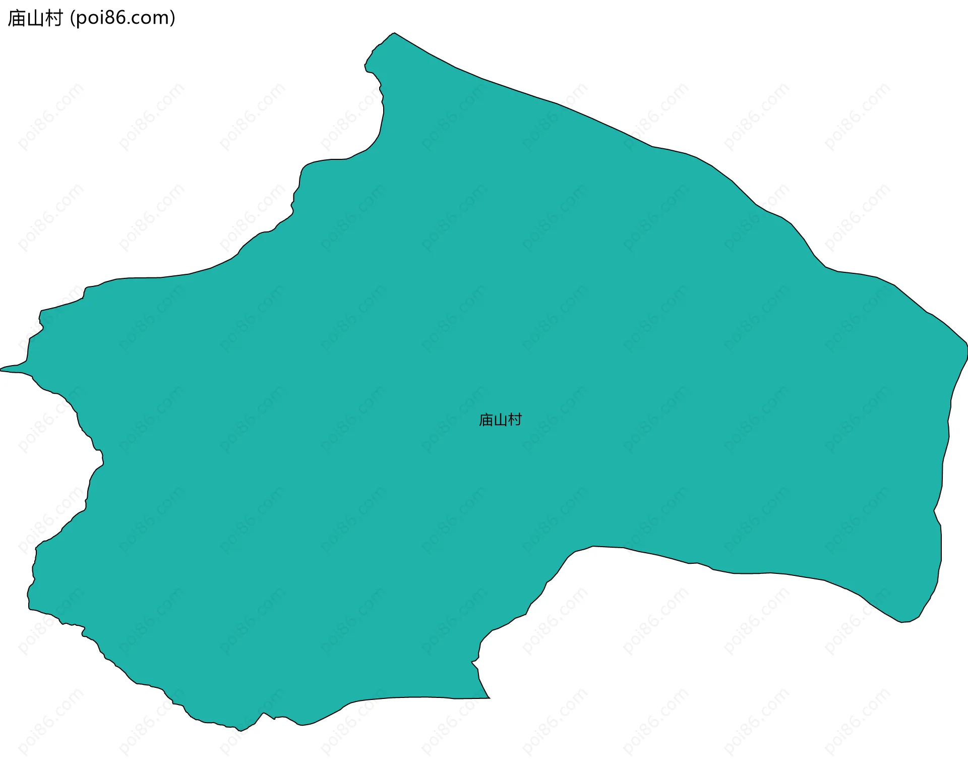 庙山村边界地图