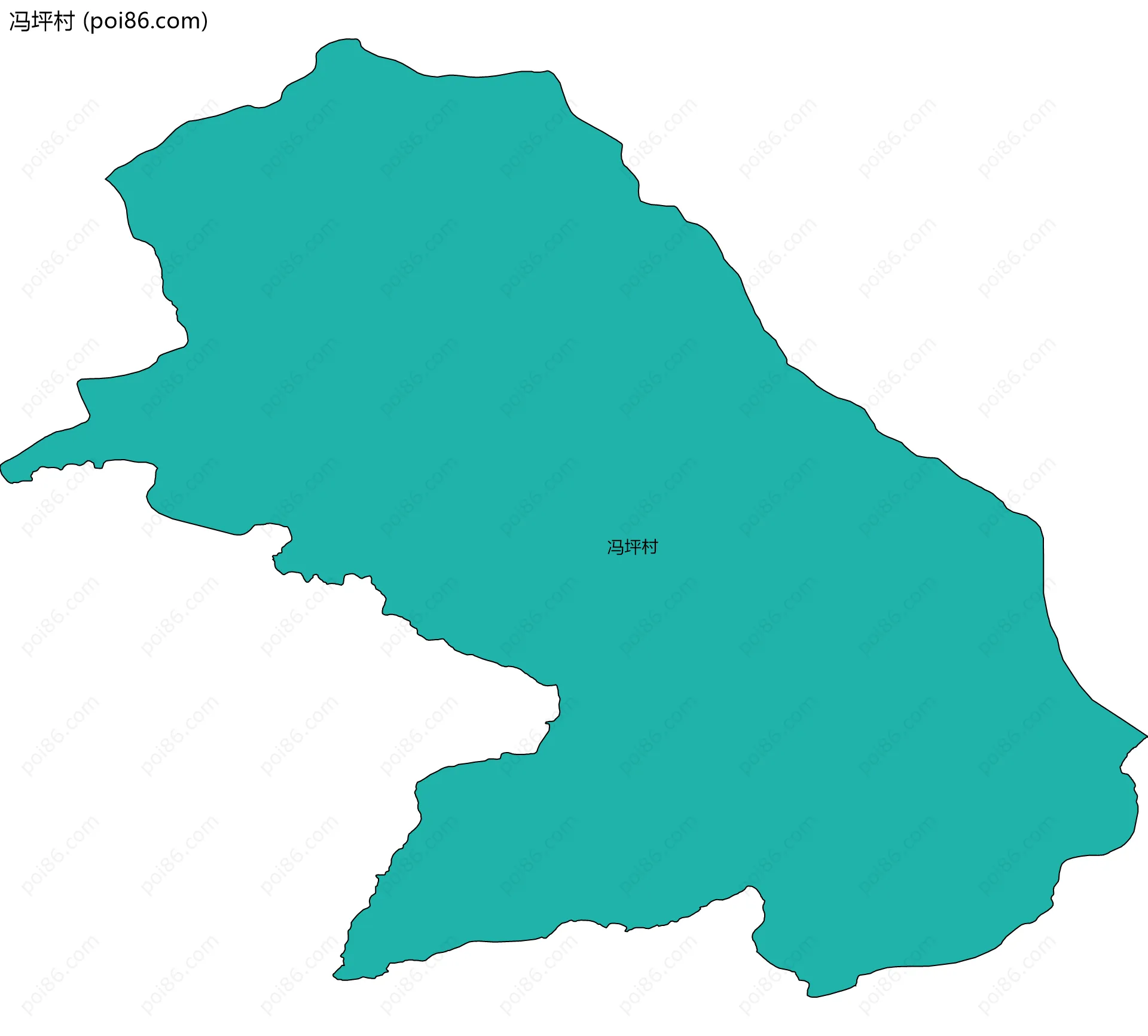 冯坪村边界地图