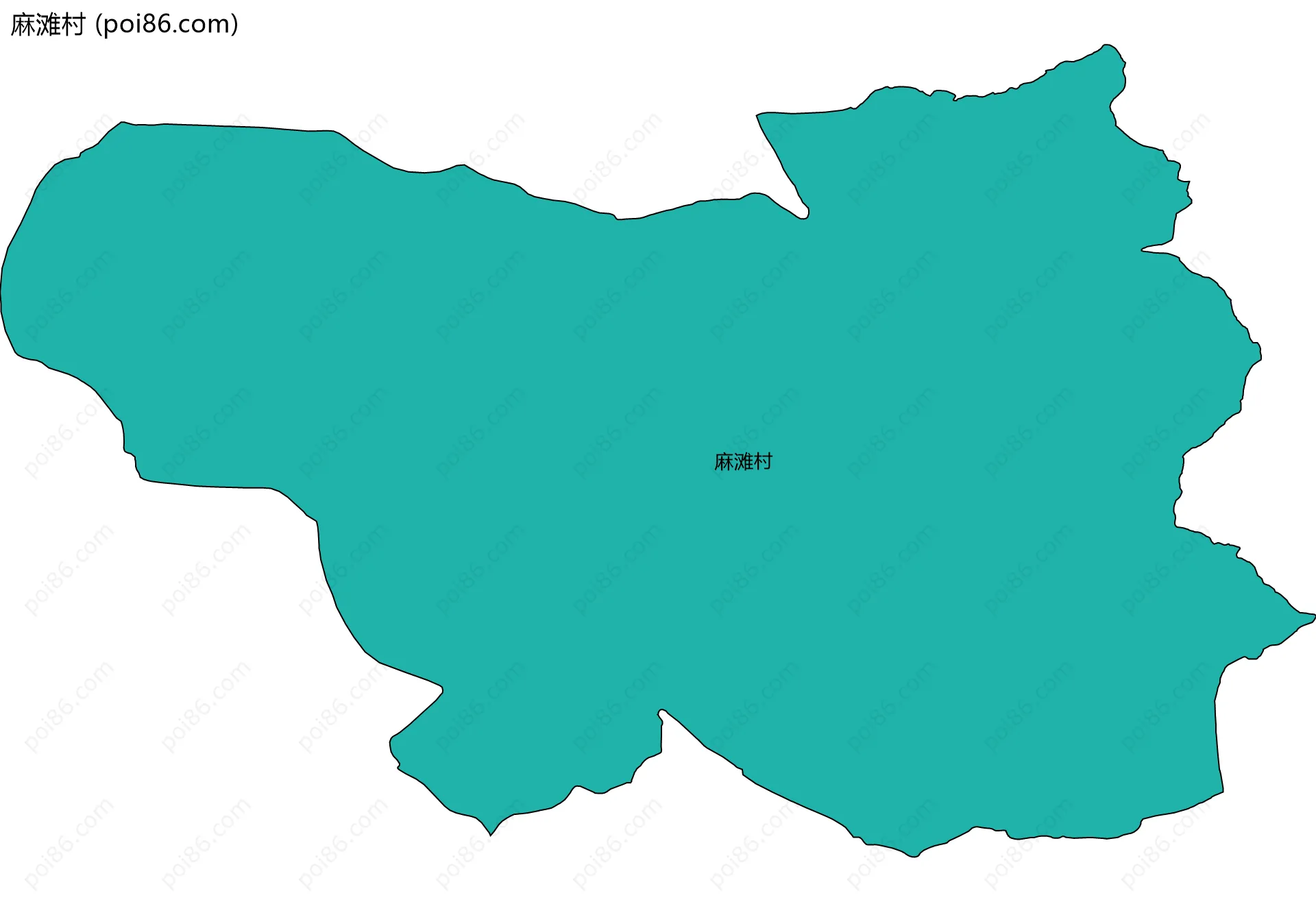 麻滩村边界地图