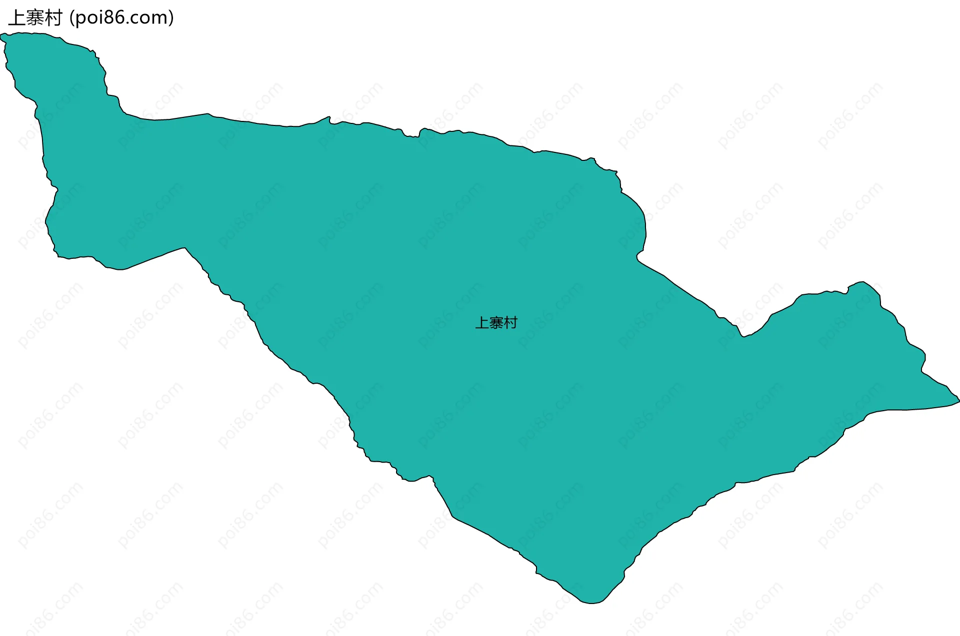 上寨村边界地图