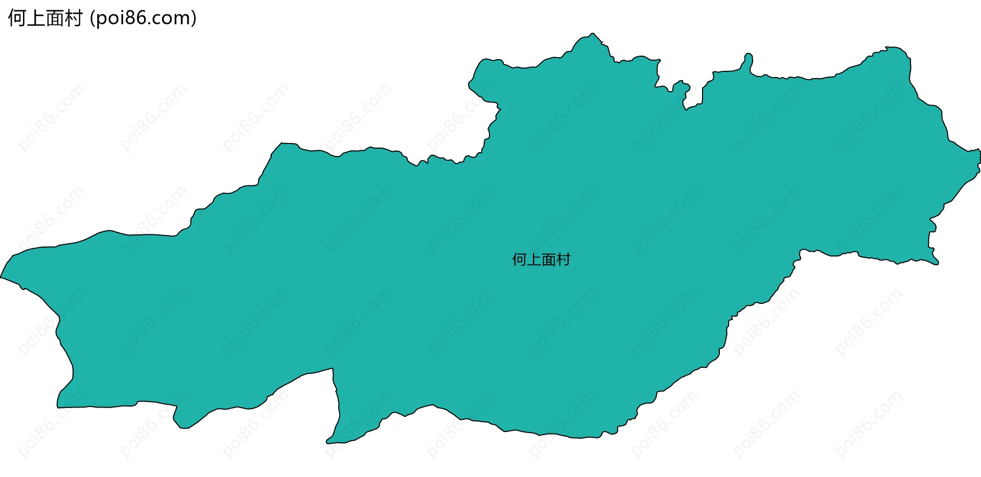 何上面村边界地图