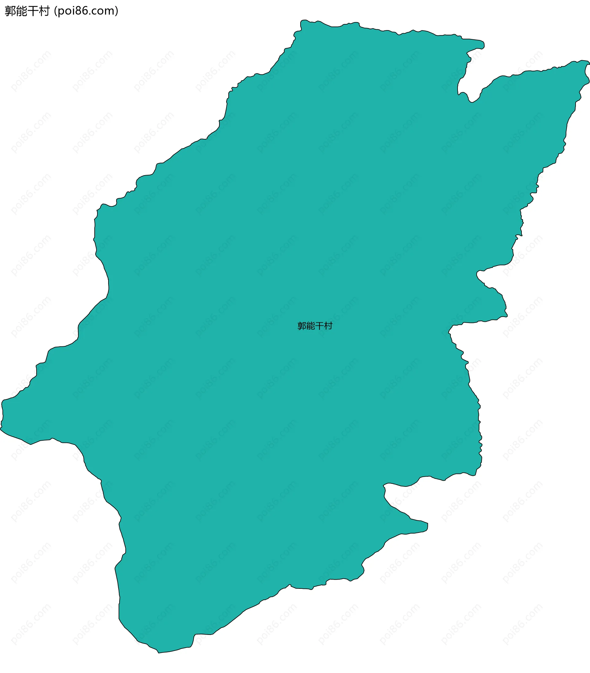 郭能干村边界地图