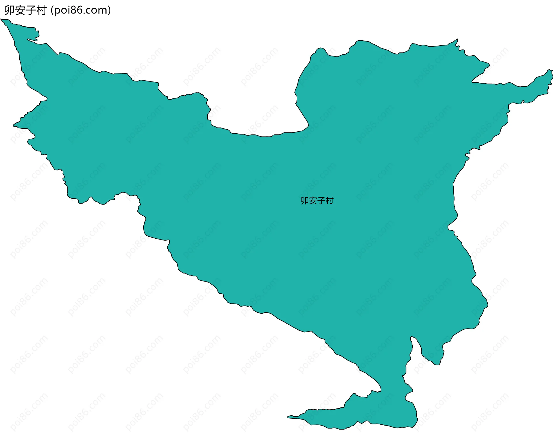 卯安子村边界地图