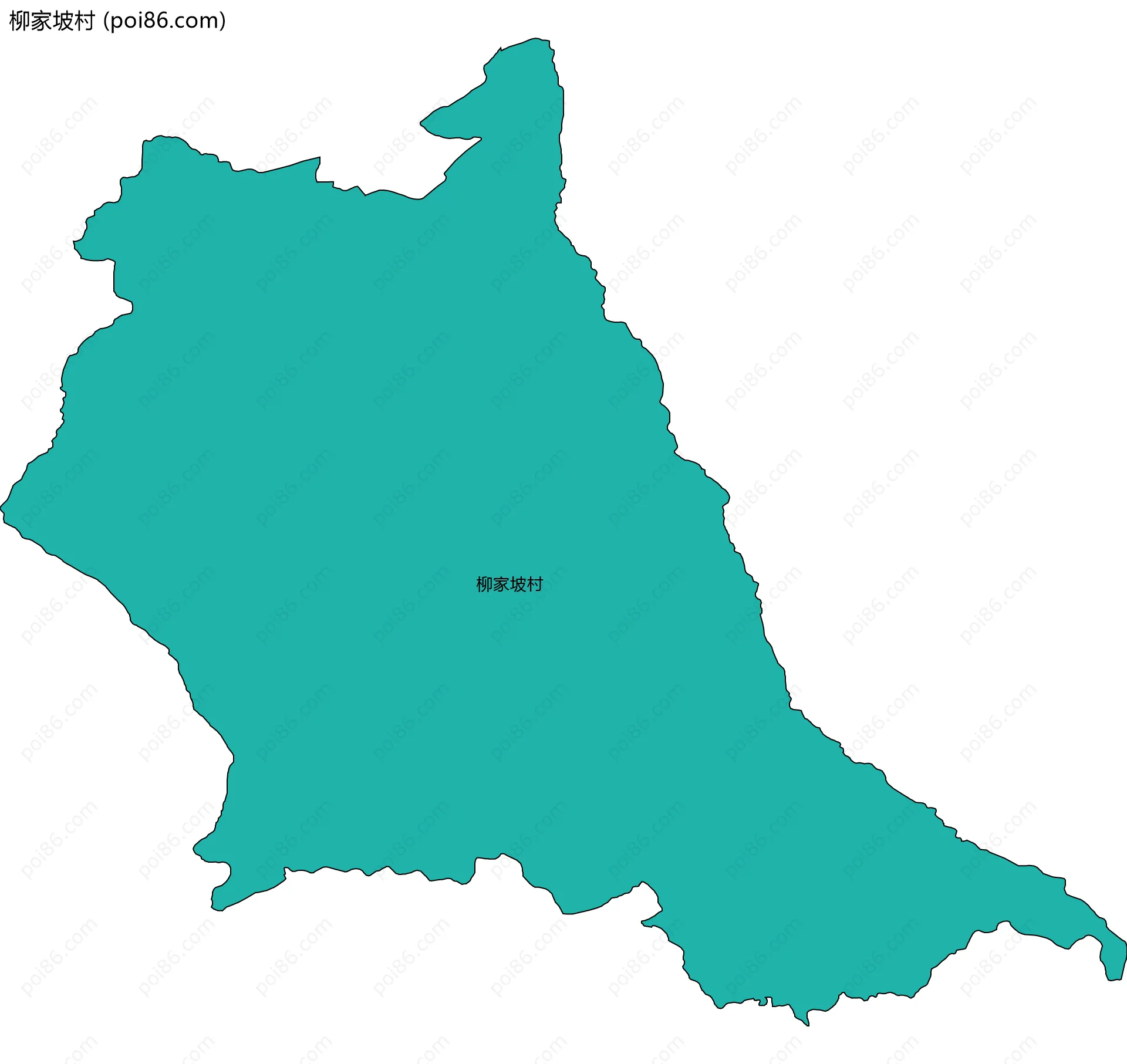 柳家坡村边界地图