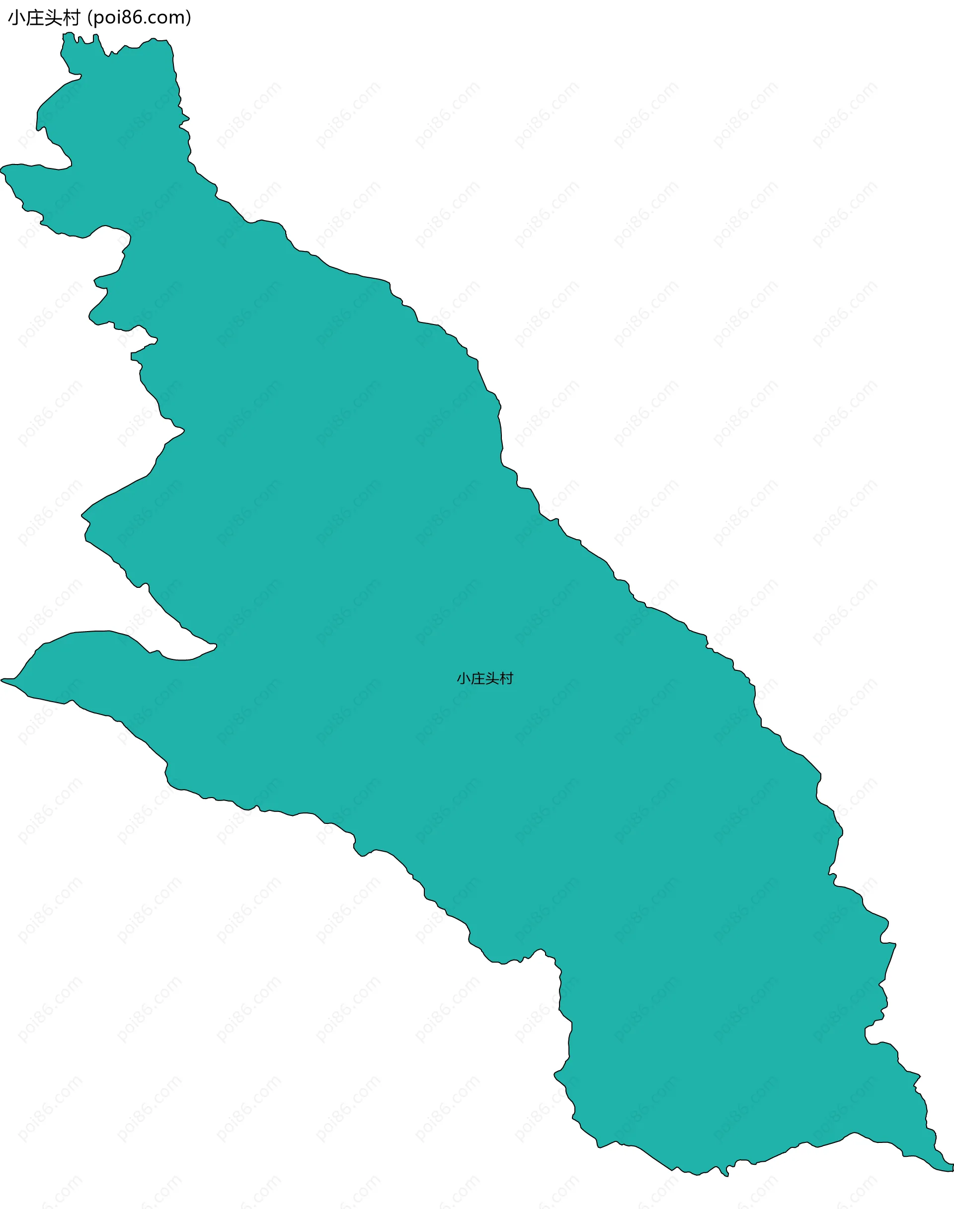 小庄头村边界地图