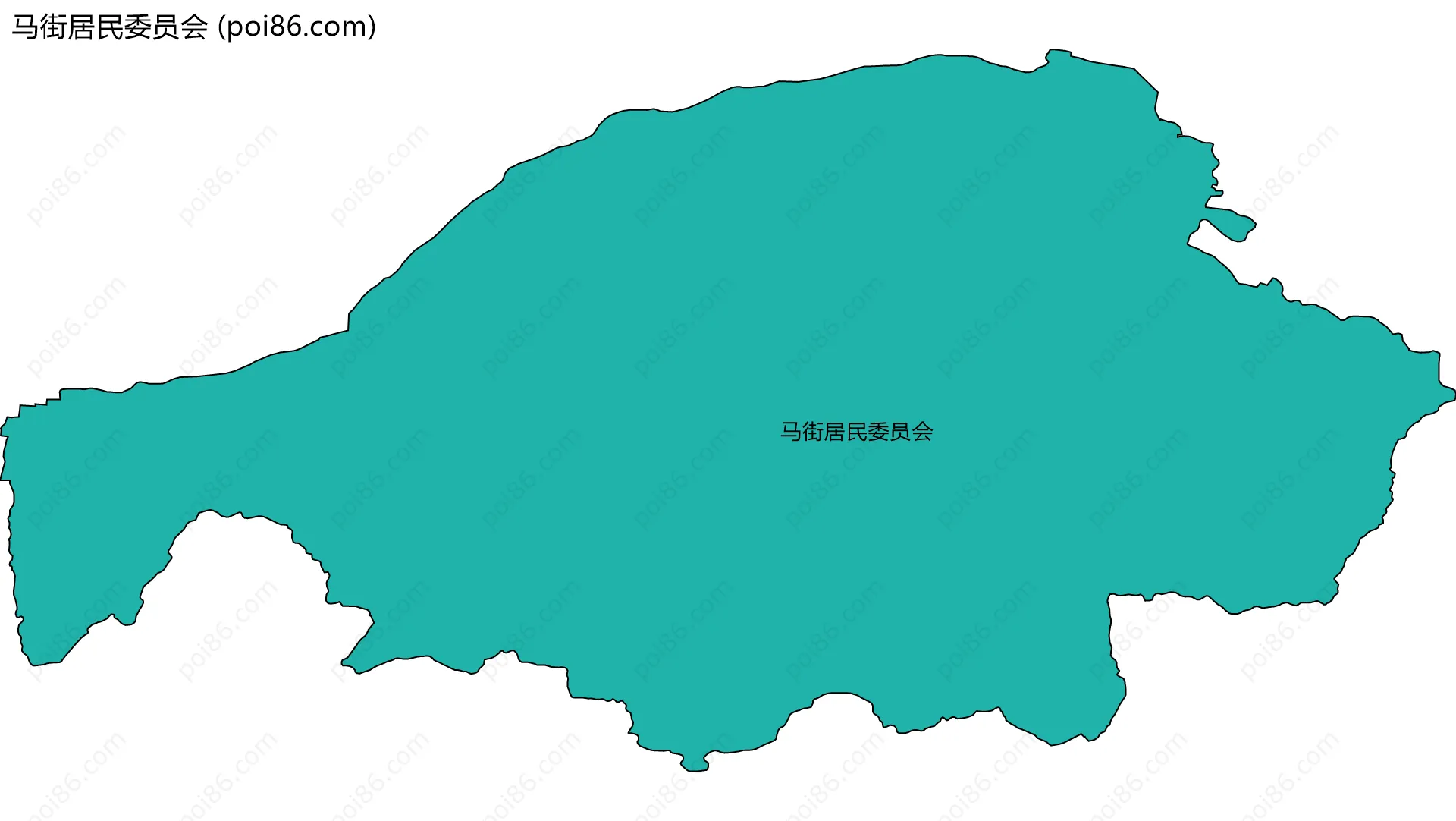 马街居民委员会边界地图