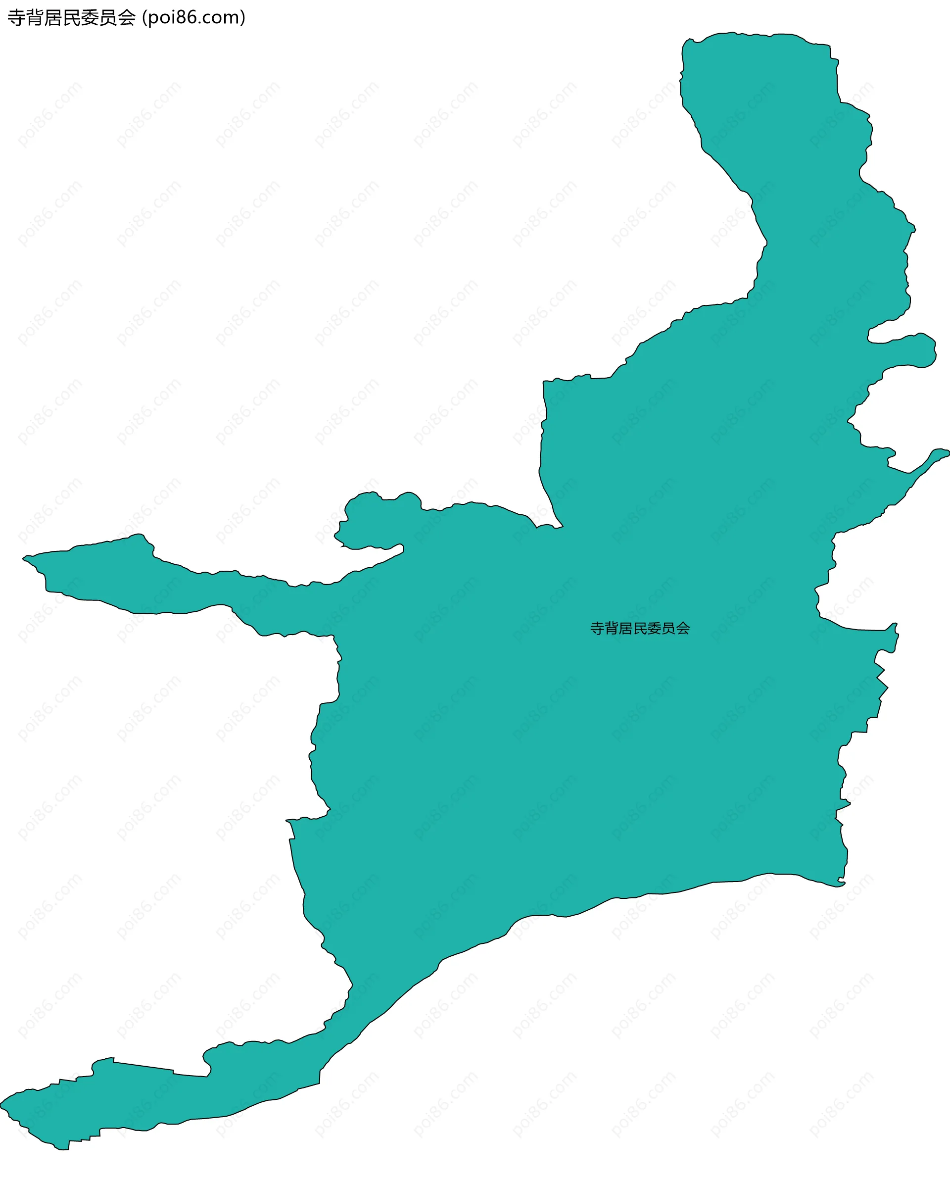 寺背居民委员会边界地图