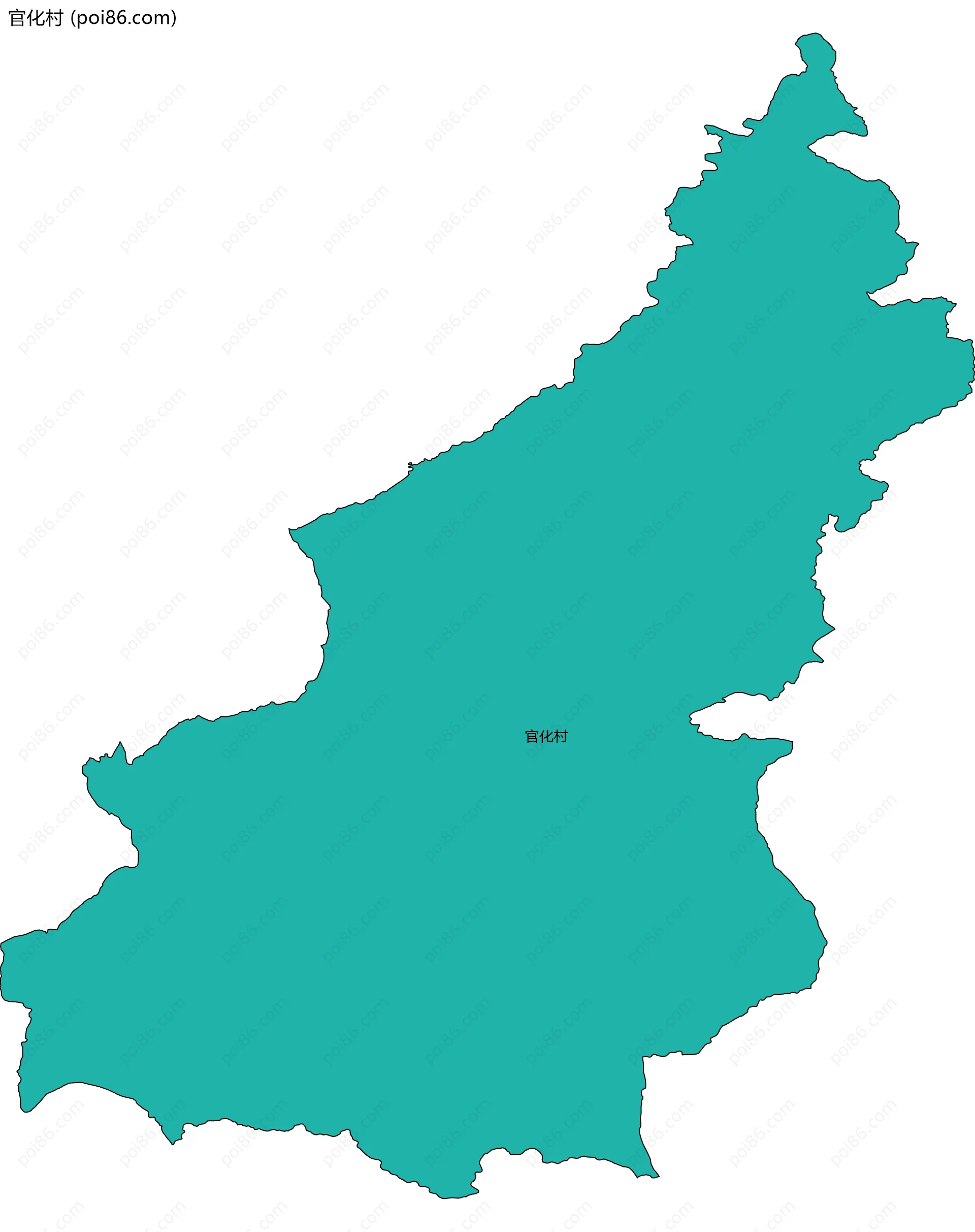 官化村边界地图