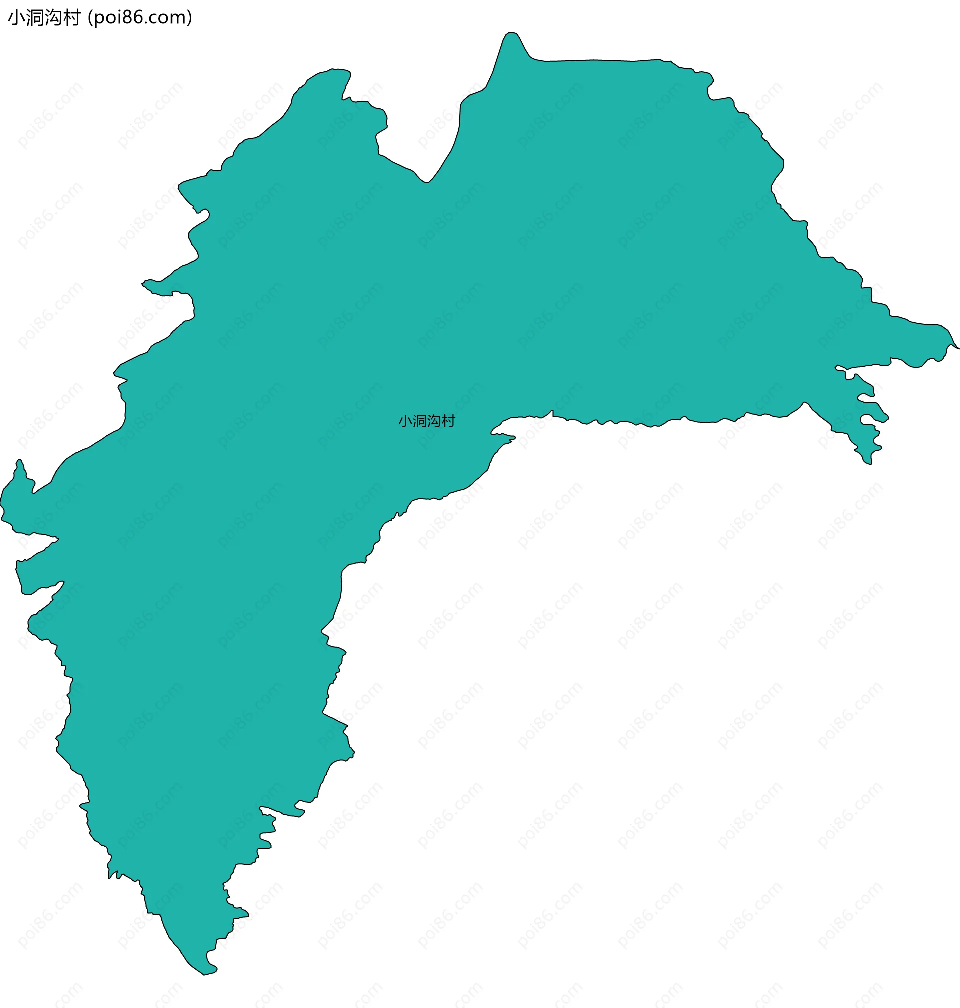 小洞沟村边界地图