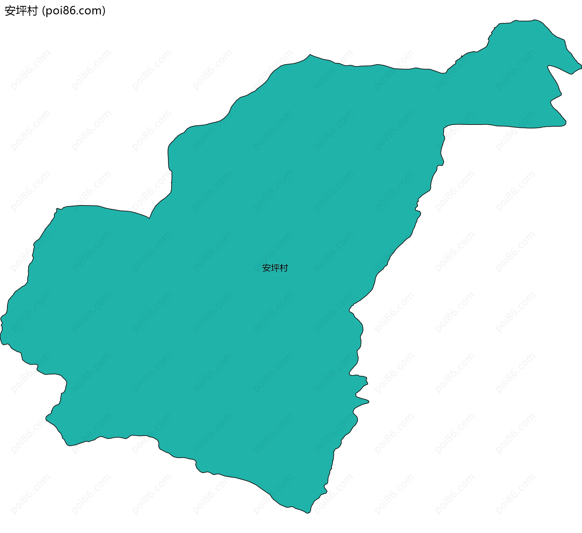 安坪村边界地图