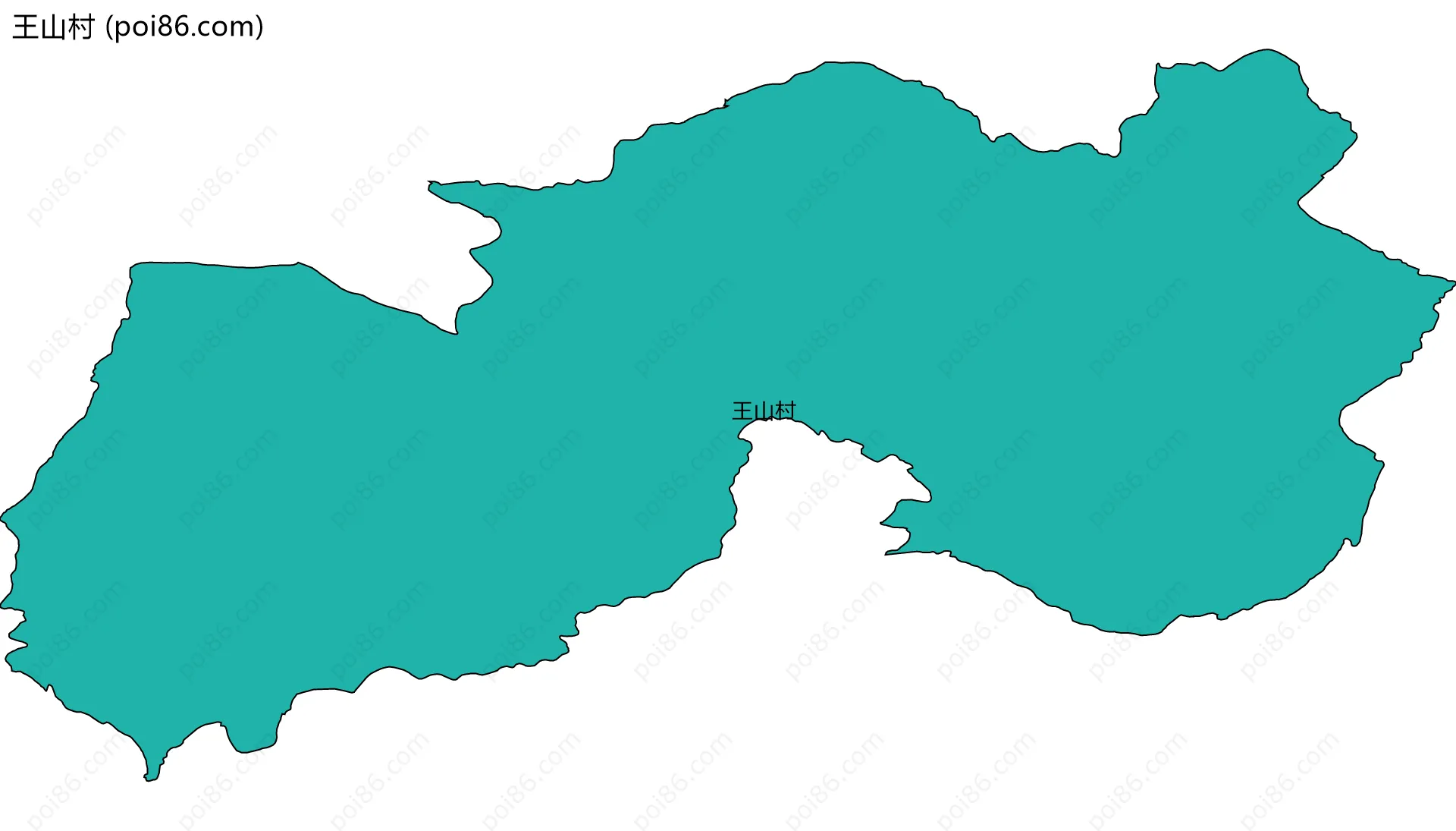 王山村边界地图