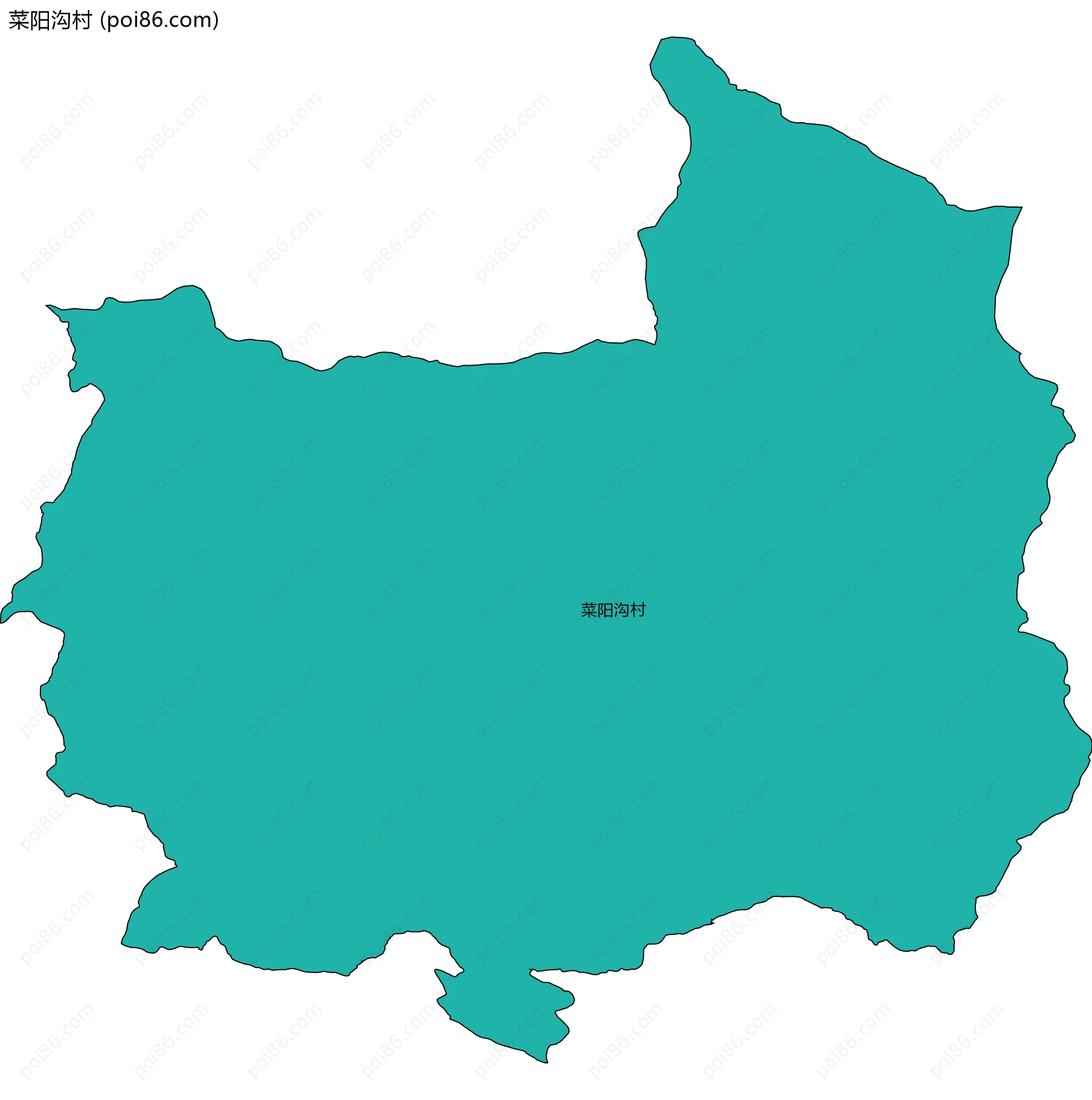 菜阳沟村边界地图