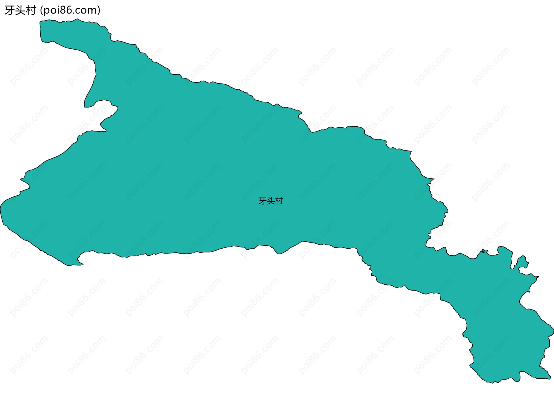 牙头村边界地图