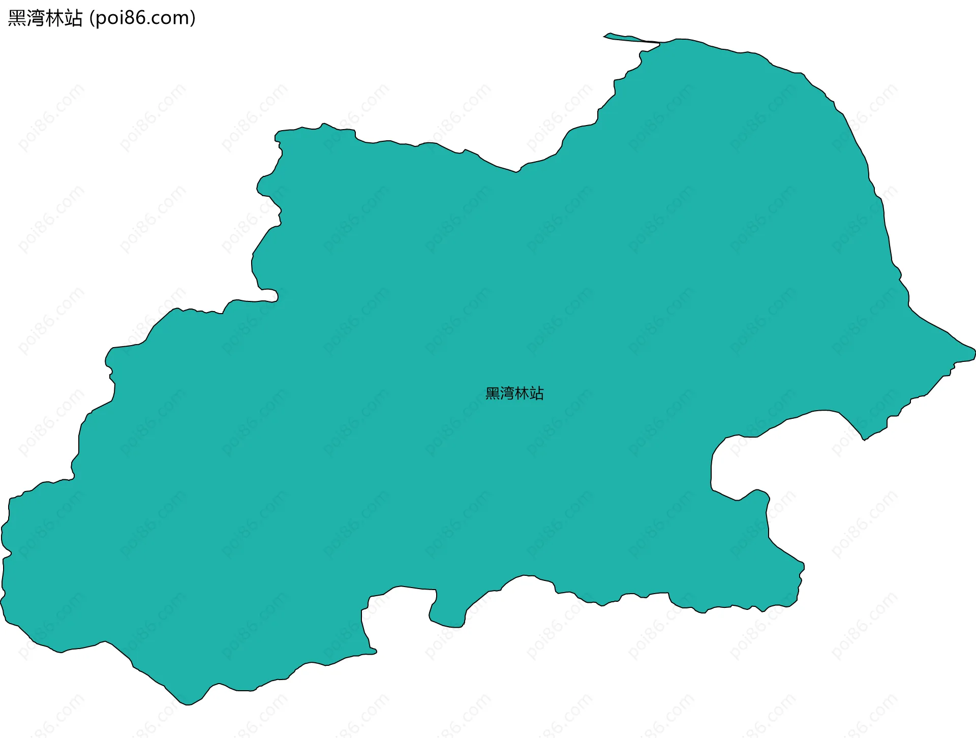 黑湾林站边界地图