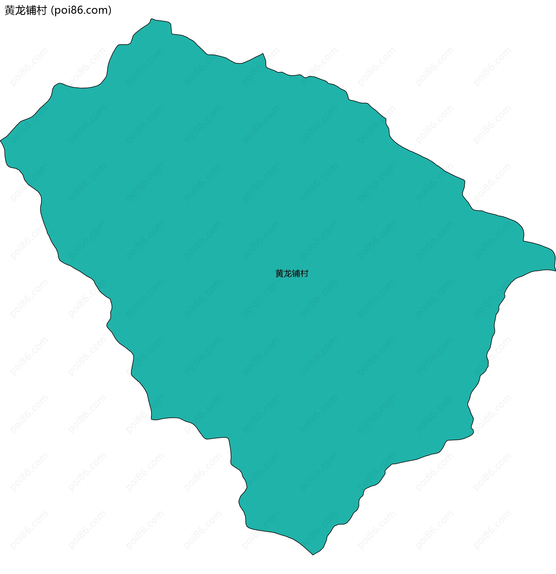 黄龙铺村边界地图