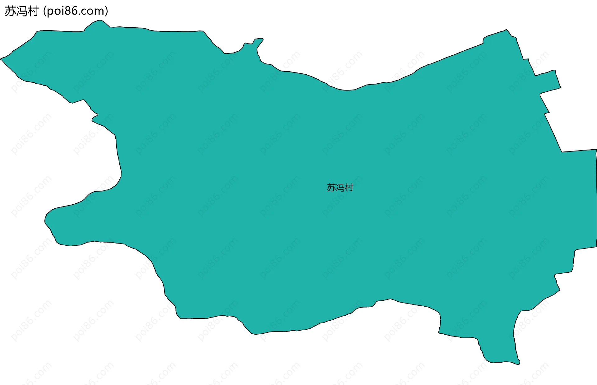 苏冯村边界地图