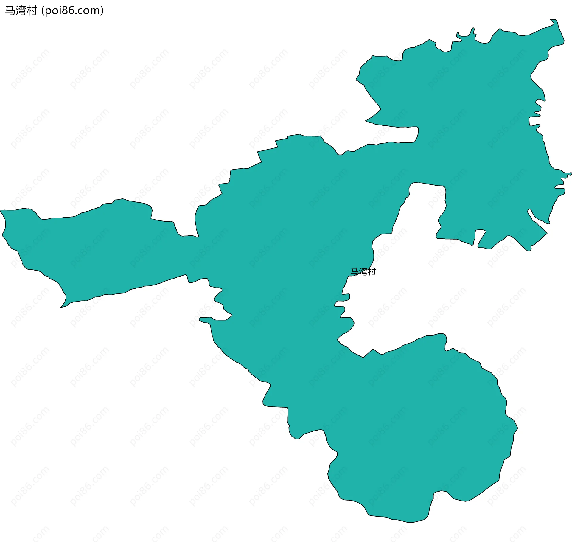 马湾村边界地图