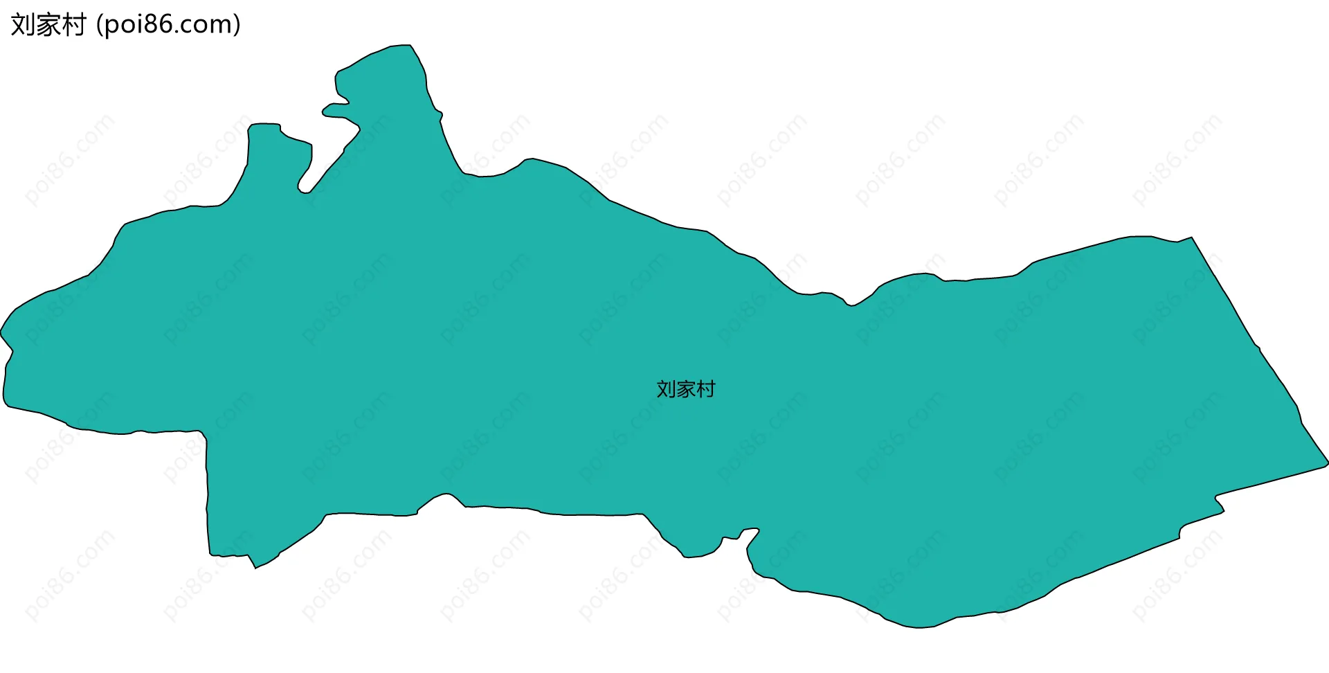 刘家村边界地图