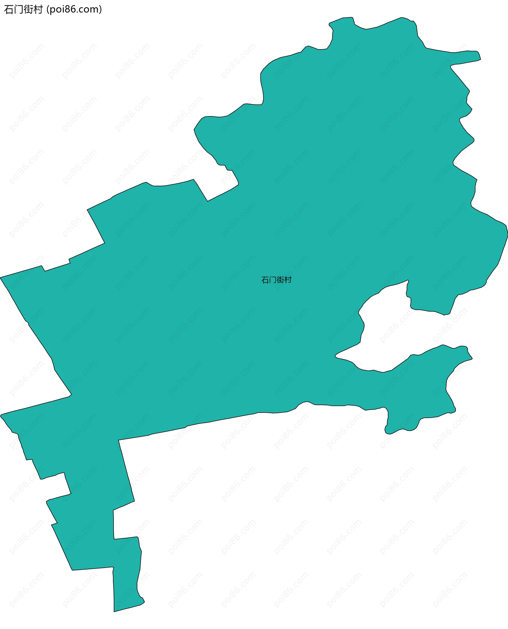 石门街村边界地图