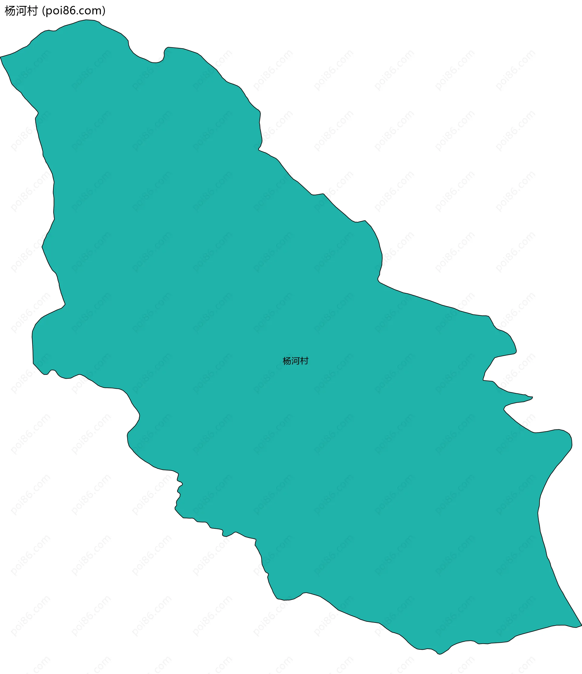 杨河村边界地图