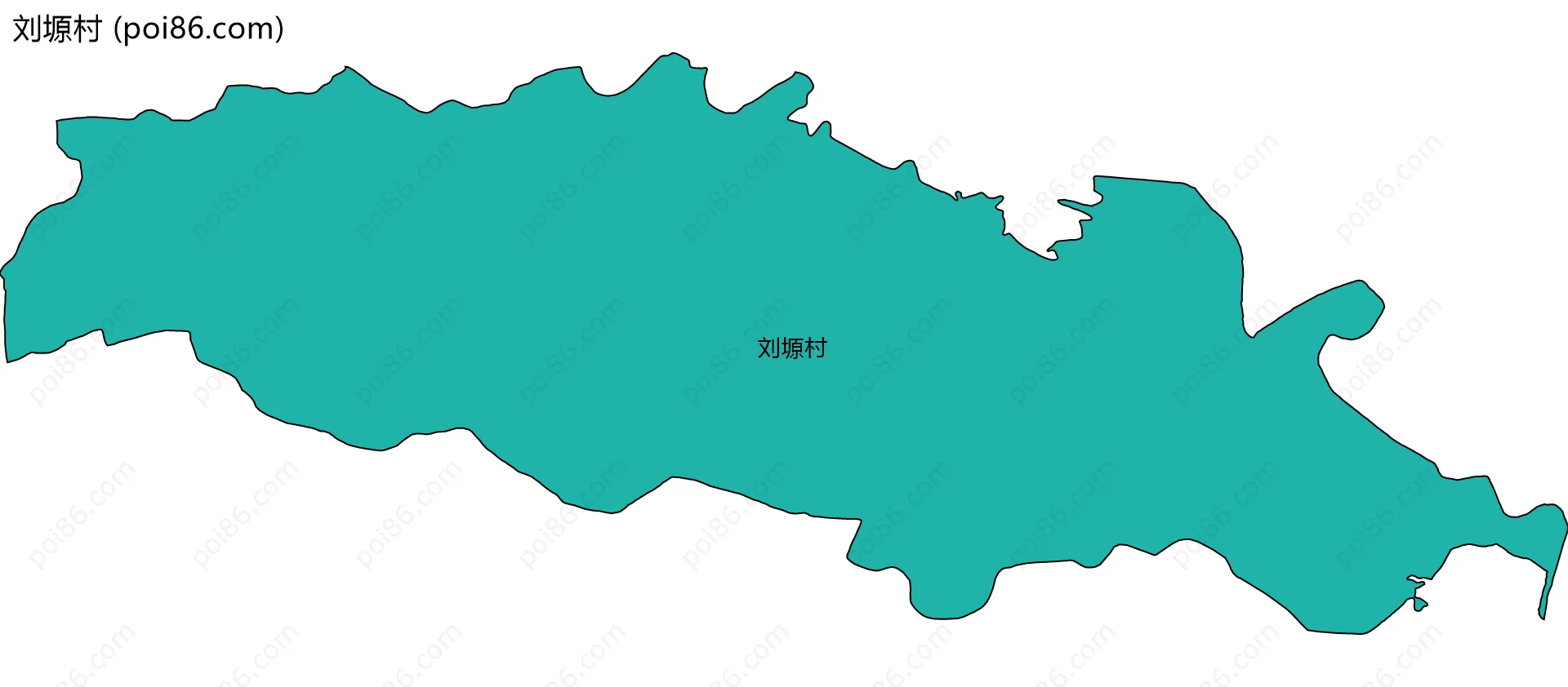 刘塬村边界地图