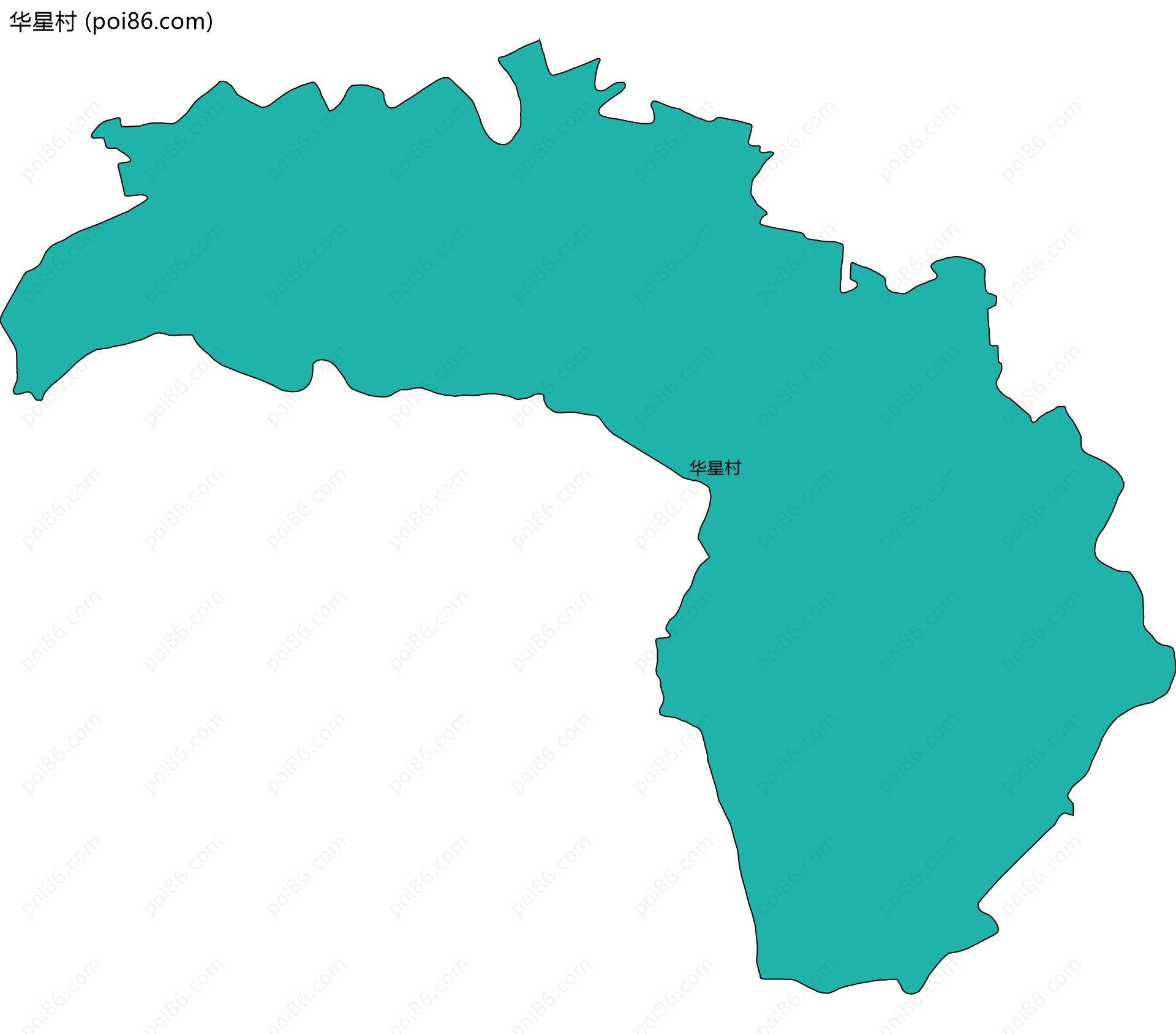 华星村边界地图