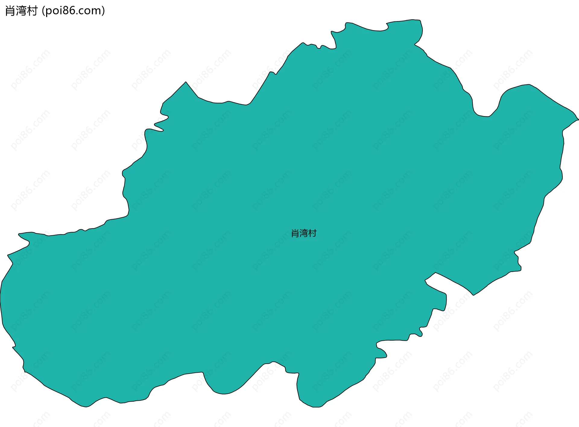 肖湾村边界地图