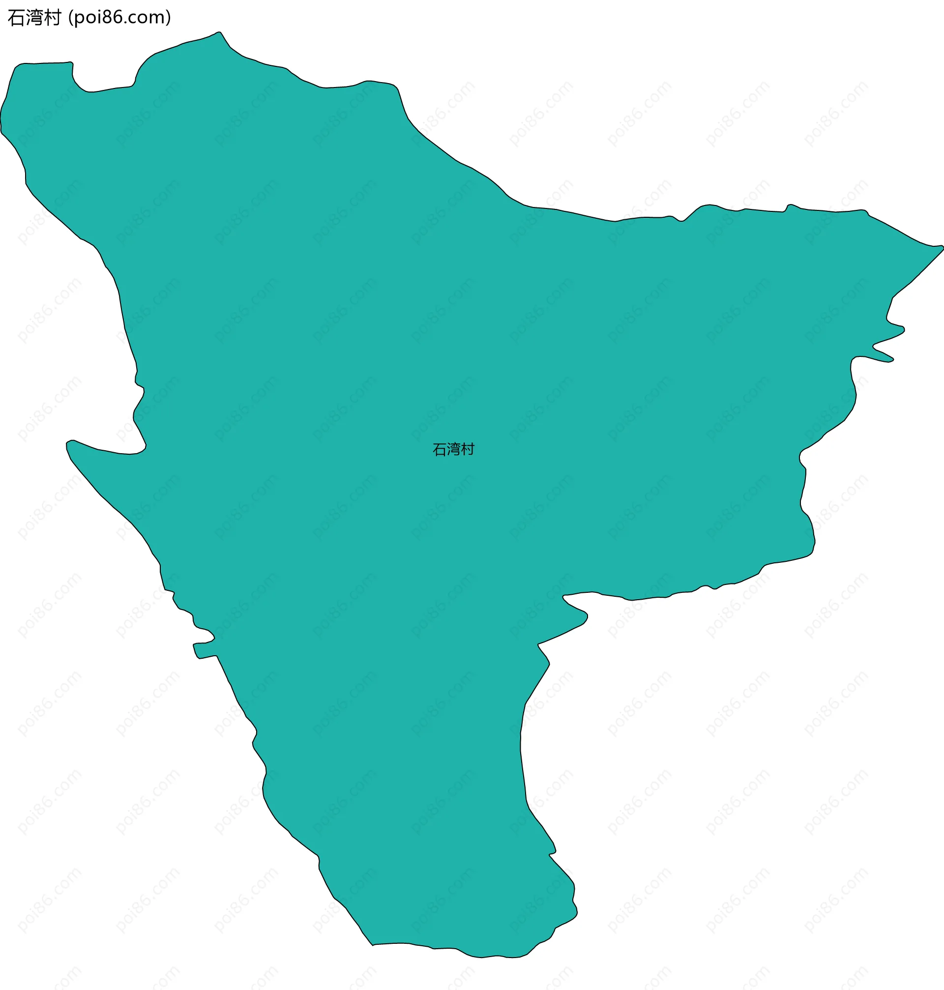 石湾村边界地图