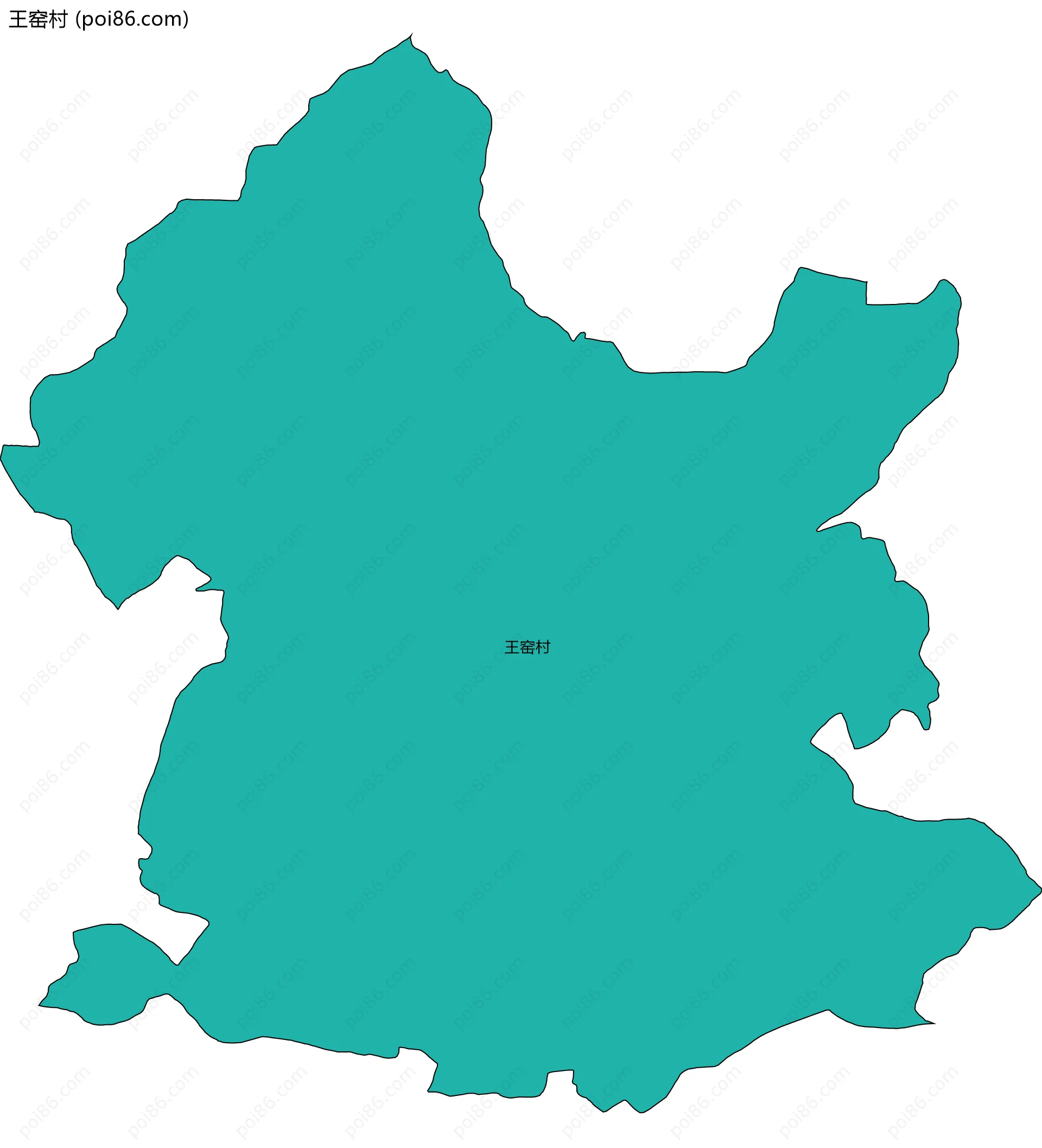 王窑村边界地图