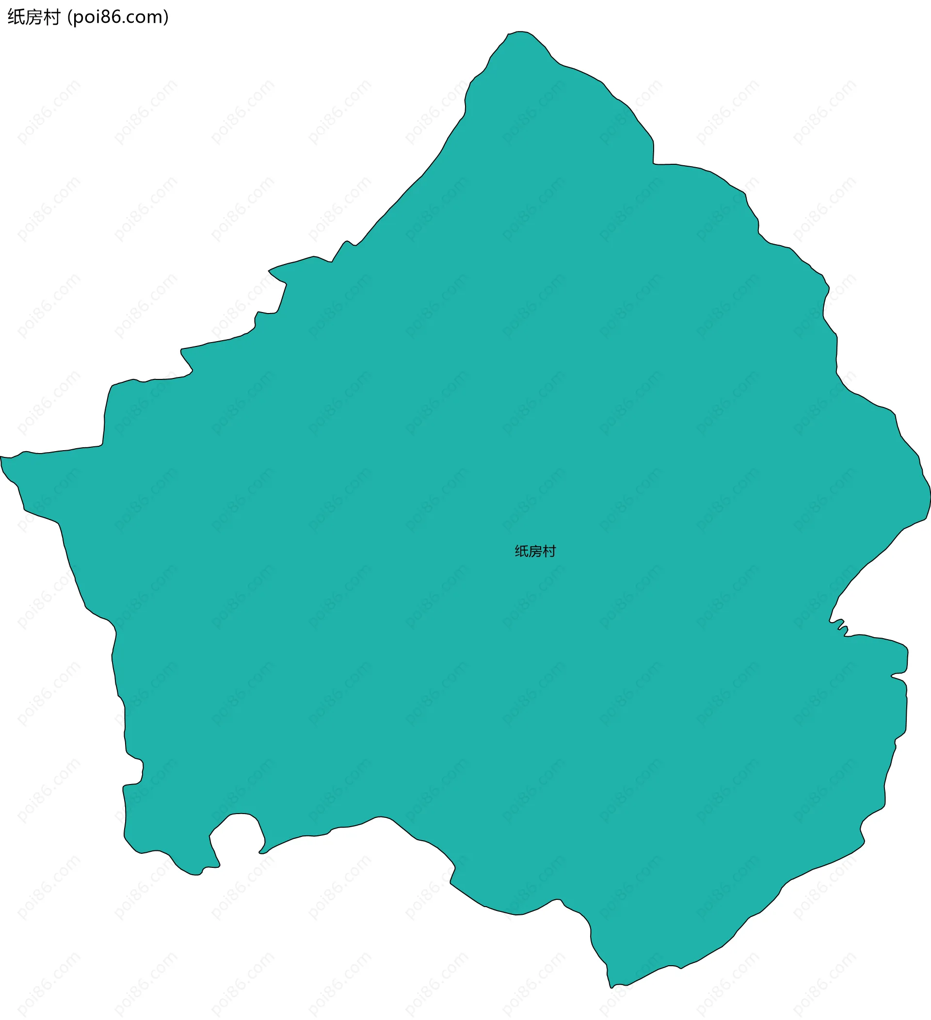 纸房村边界地图