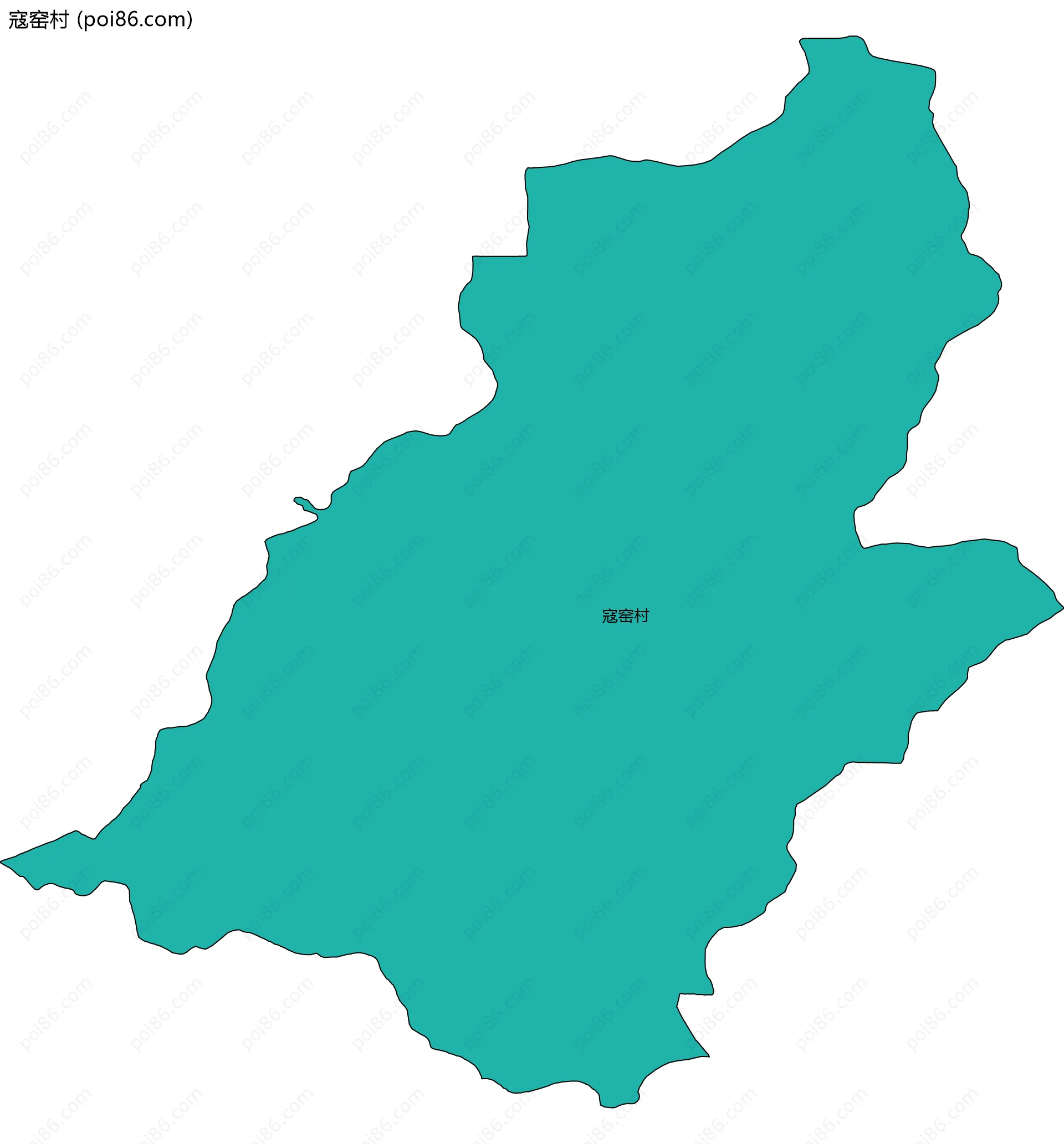 寇窑村边界地图