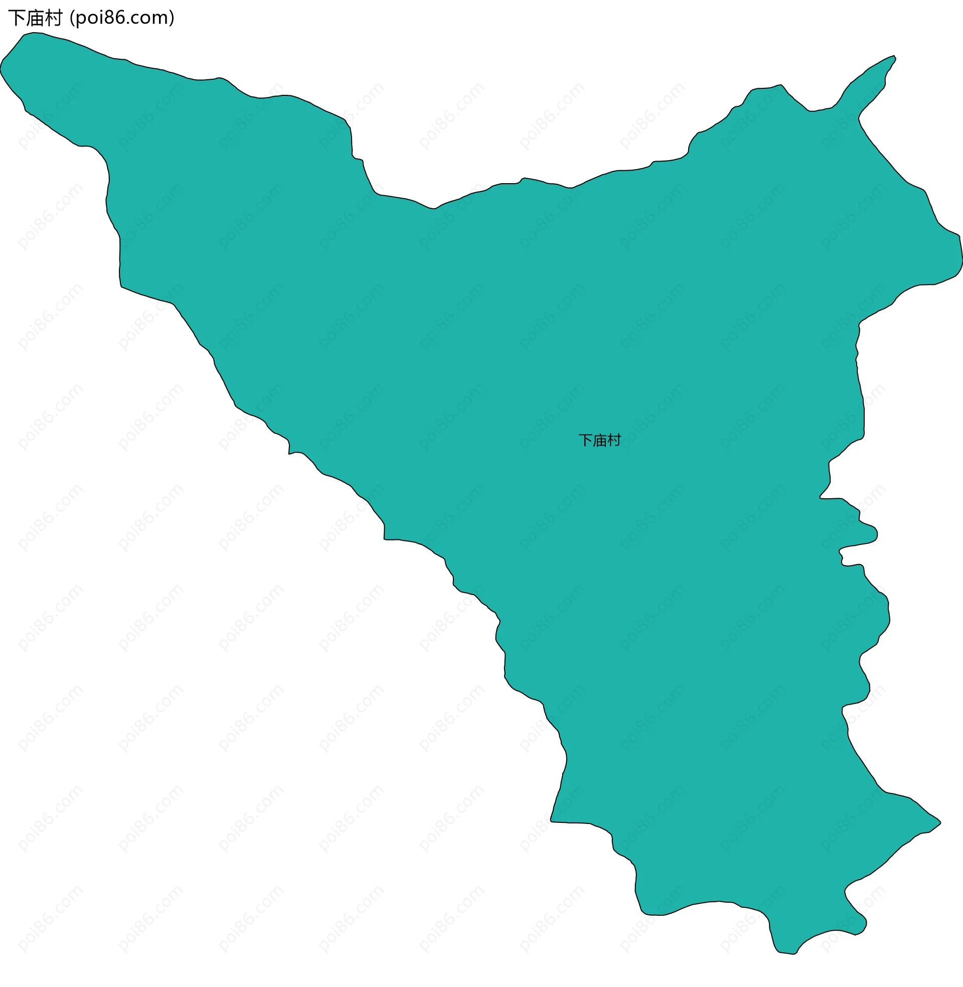 下庙村边界地图