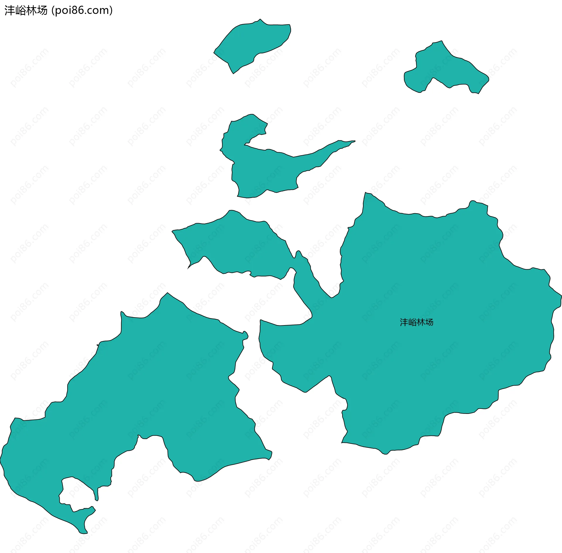 沣峪林场边界地图