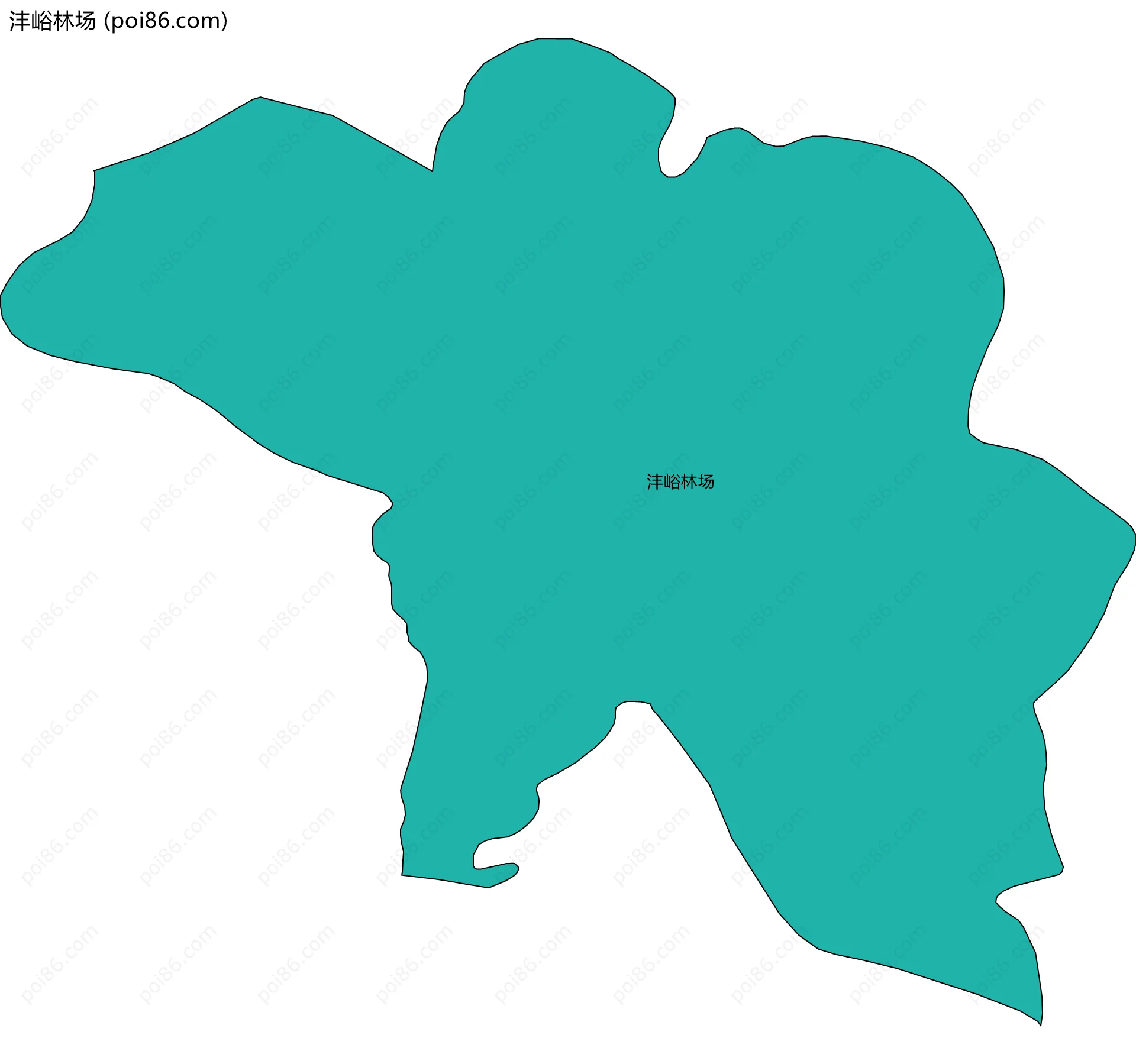 沣峪林场边界地图