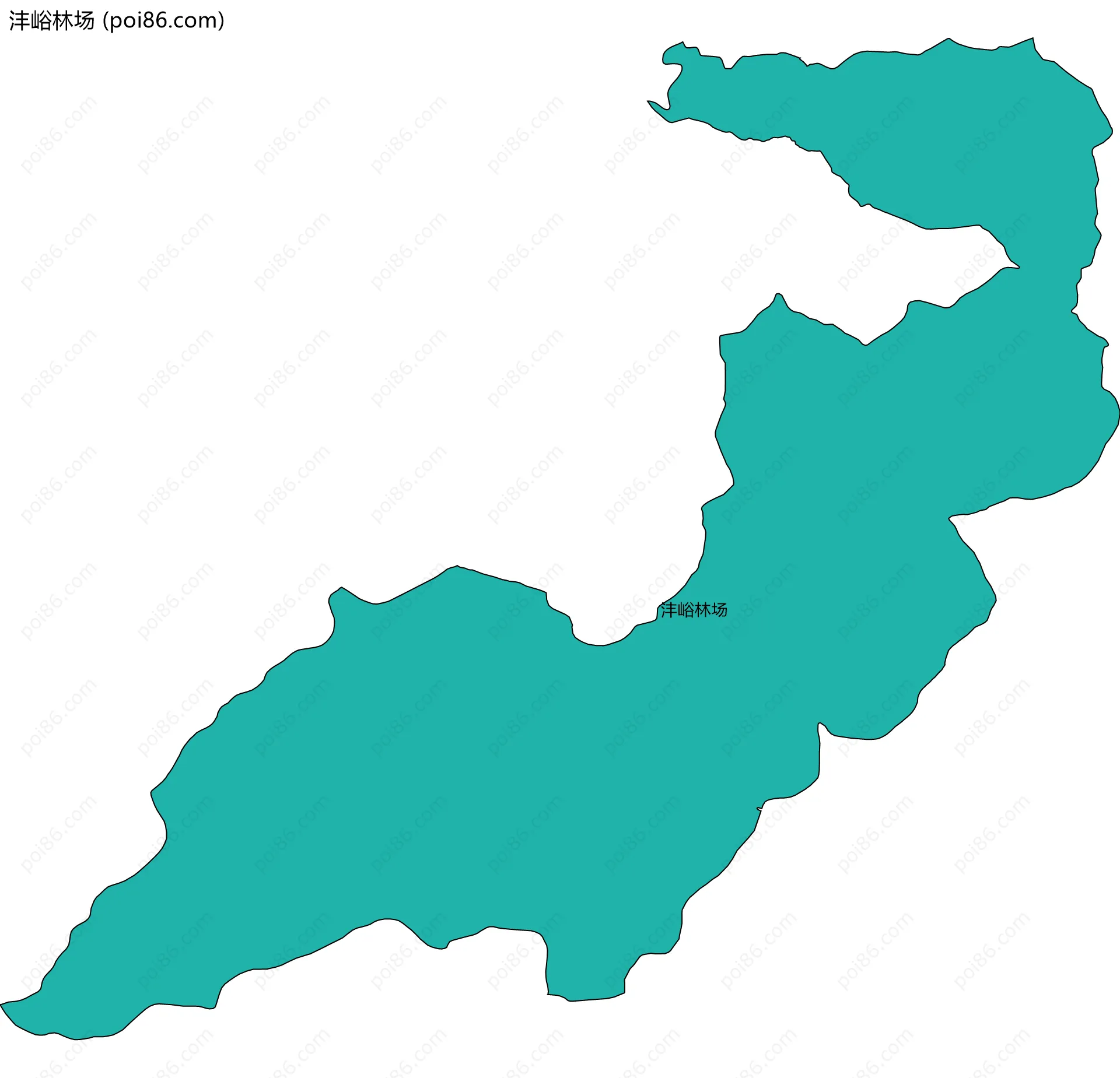 沣峪林场边界地图