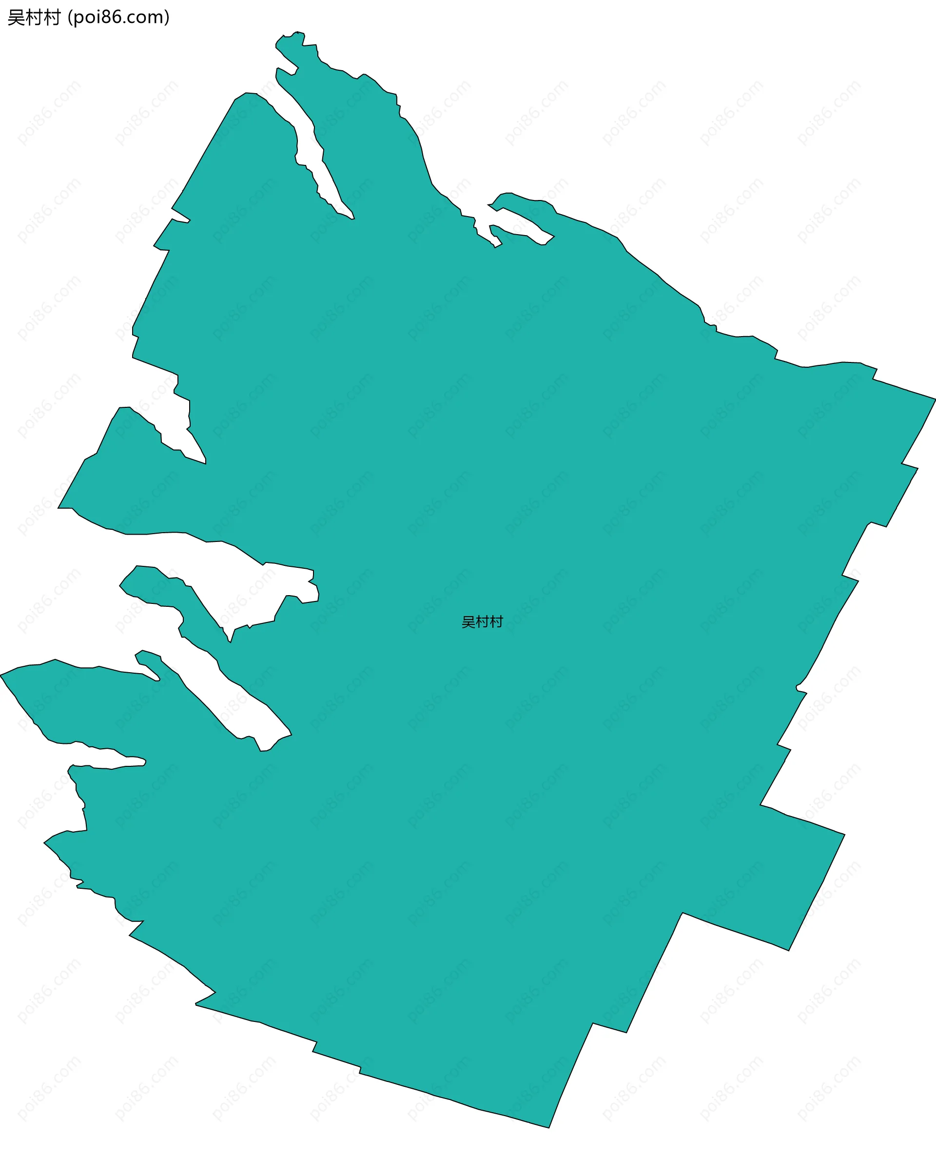 吴村村边界地图