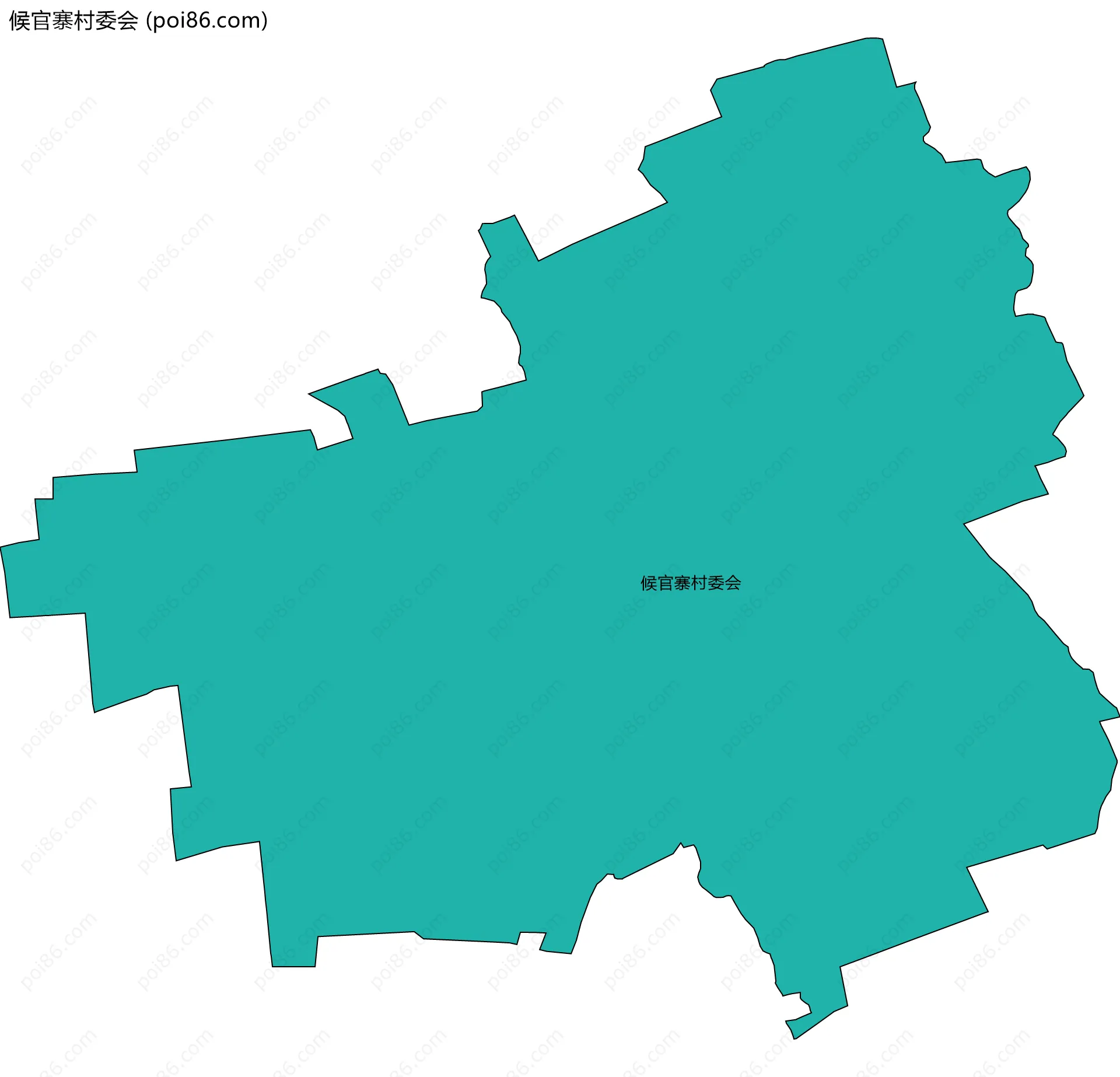候官寨村委会边界地图