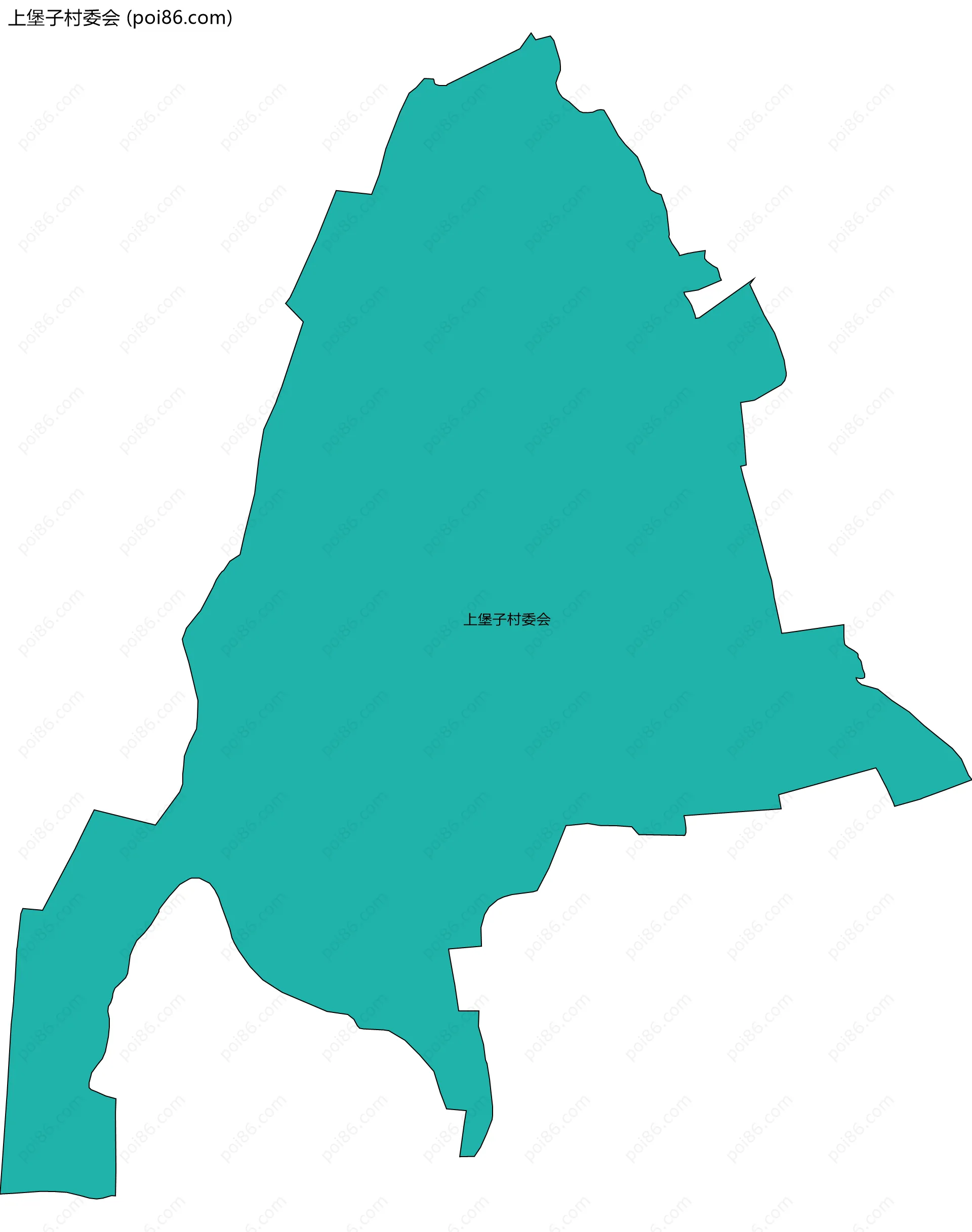 上堡子村委会边界地图