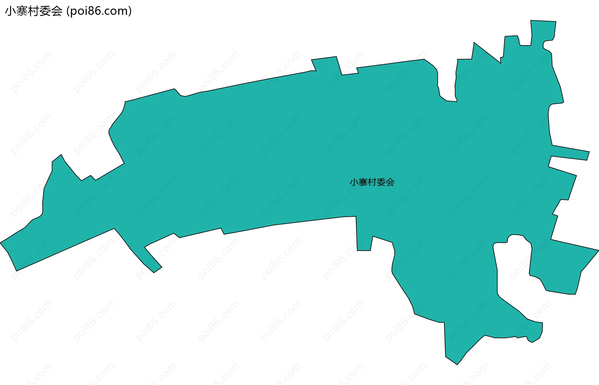 小寨村委会边界地图