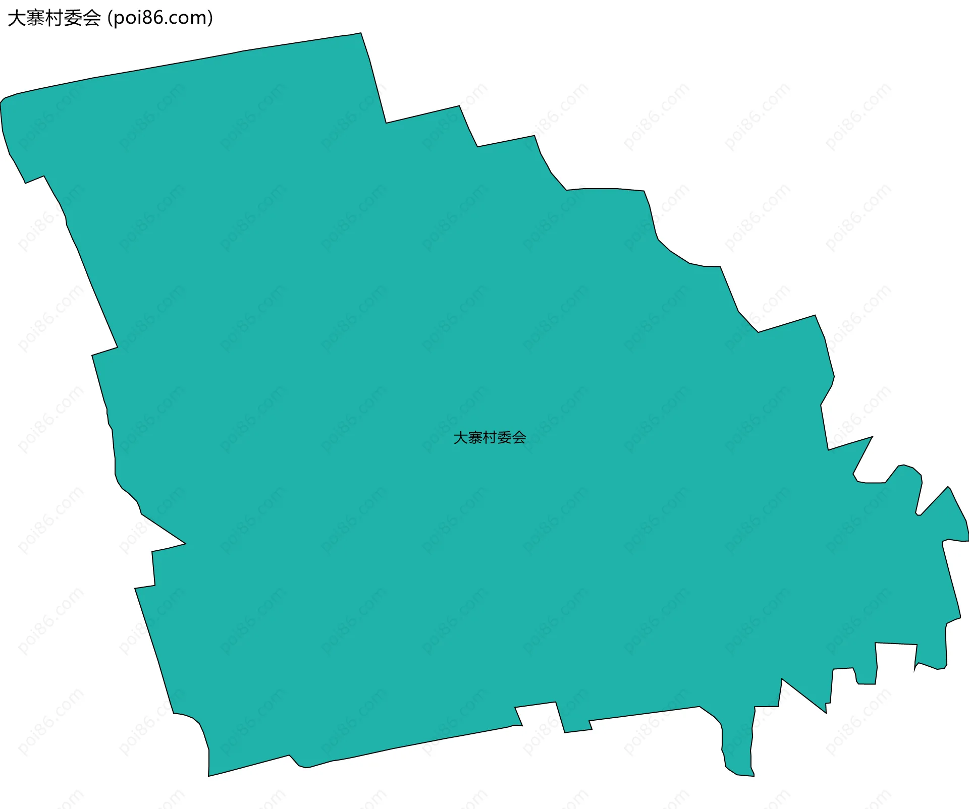 大寨村委会边界地图