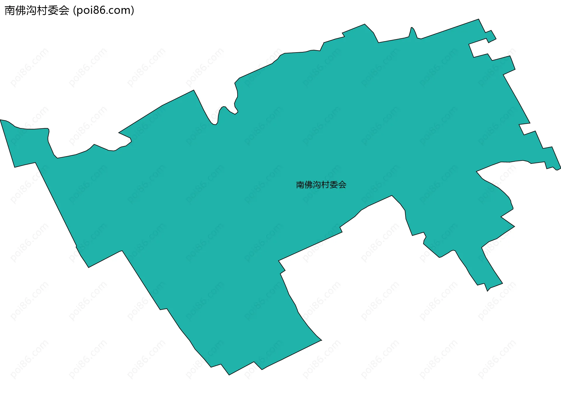 南佛沟村委会边界地图