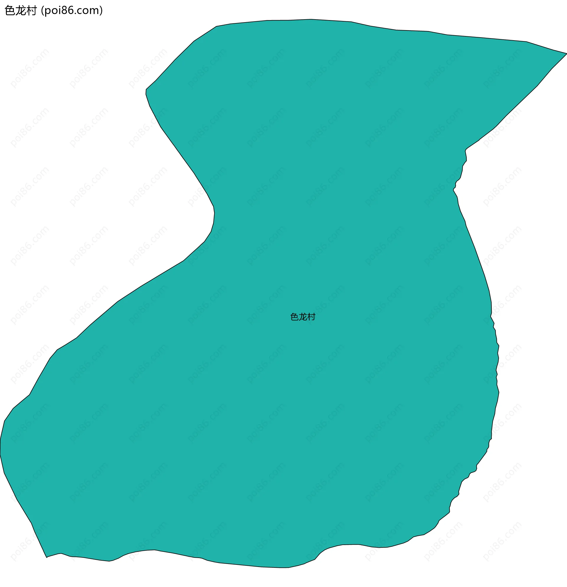 色龙村边界地图