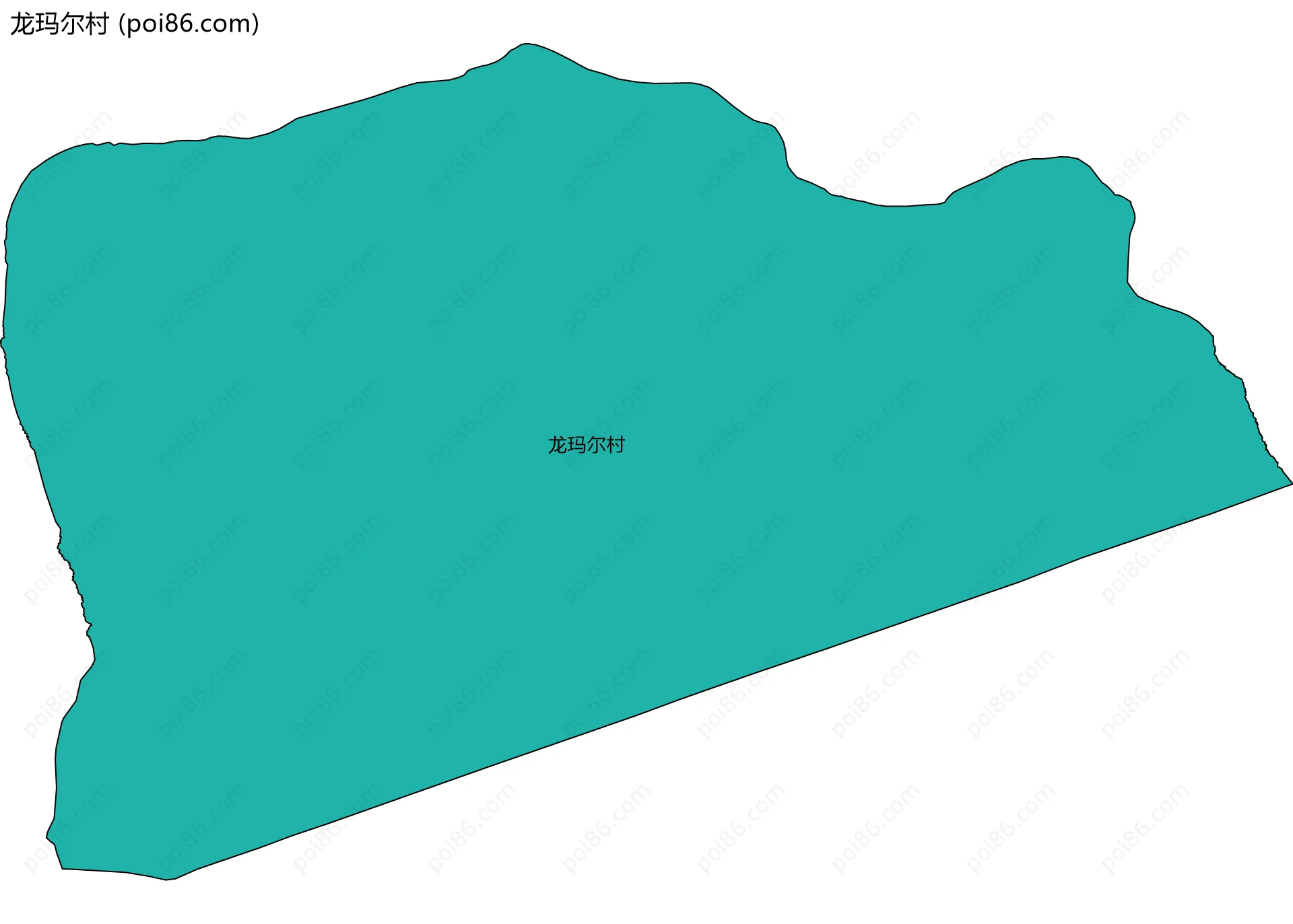 龙玛尔村边界地图