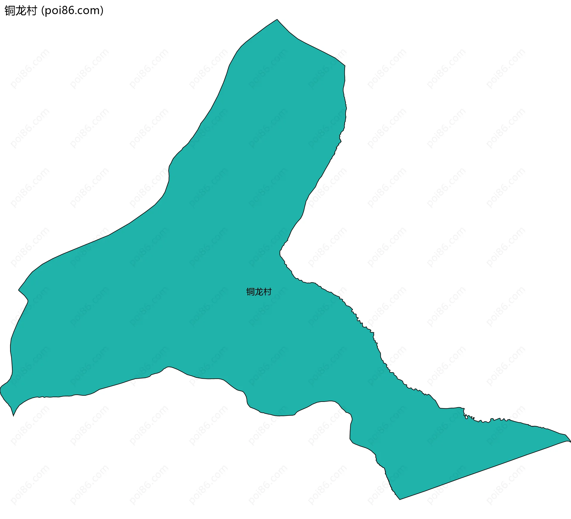 铜龙村边界地图