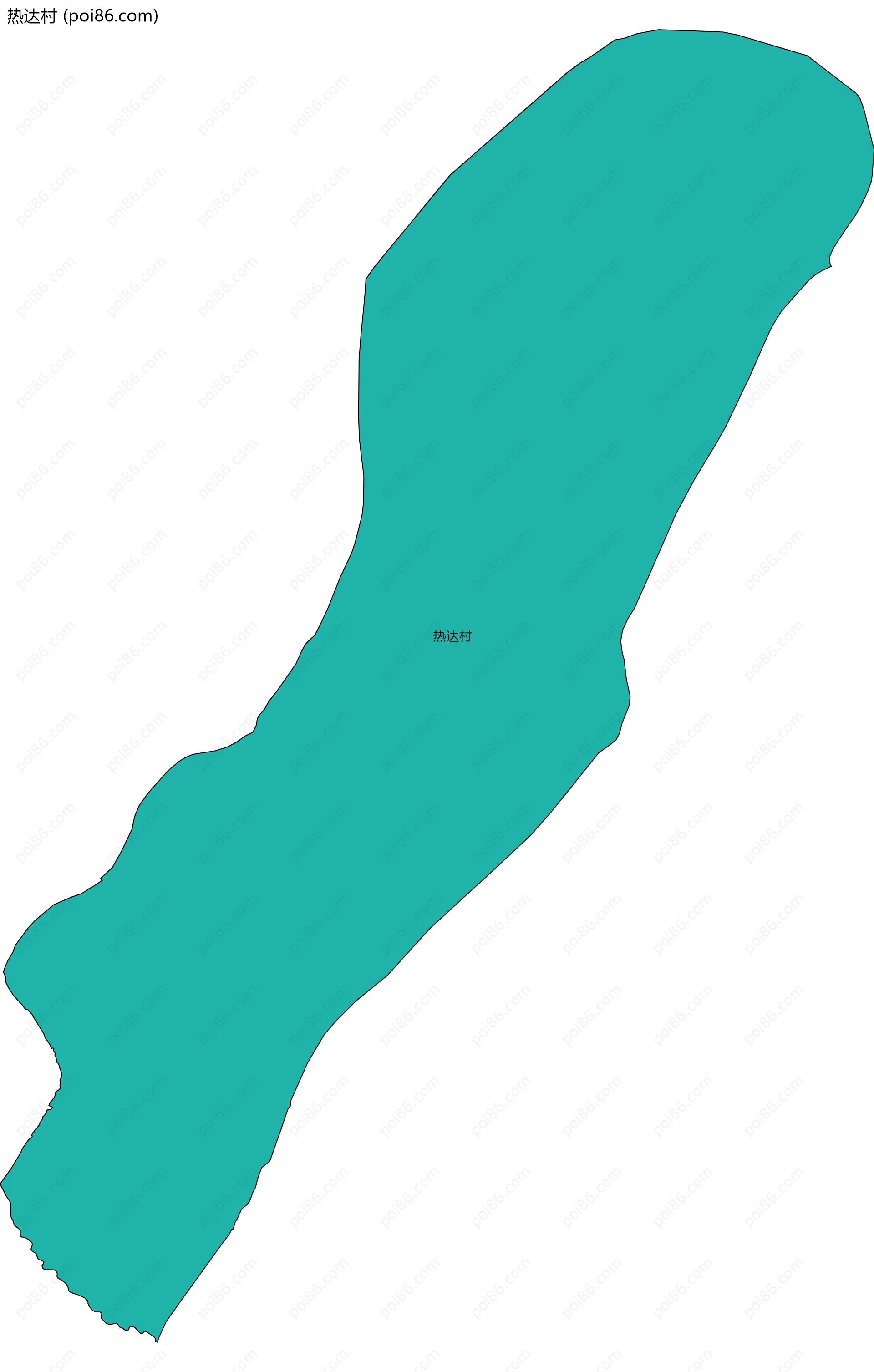 热达村边界地图