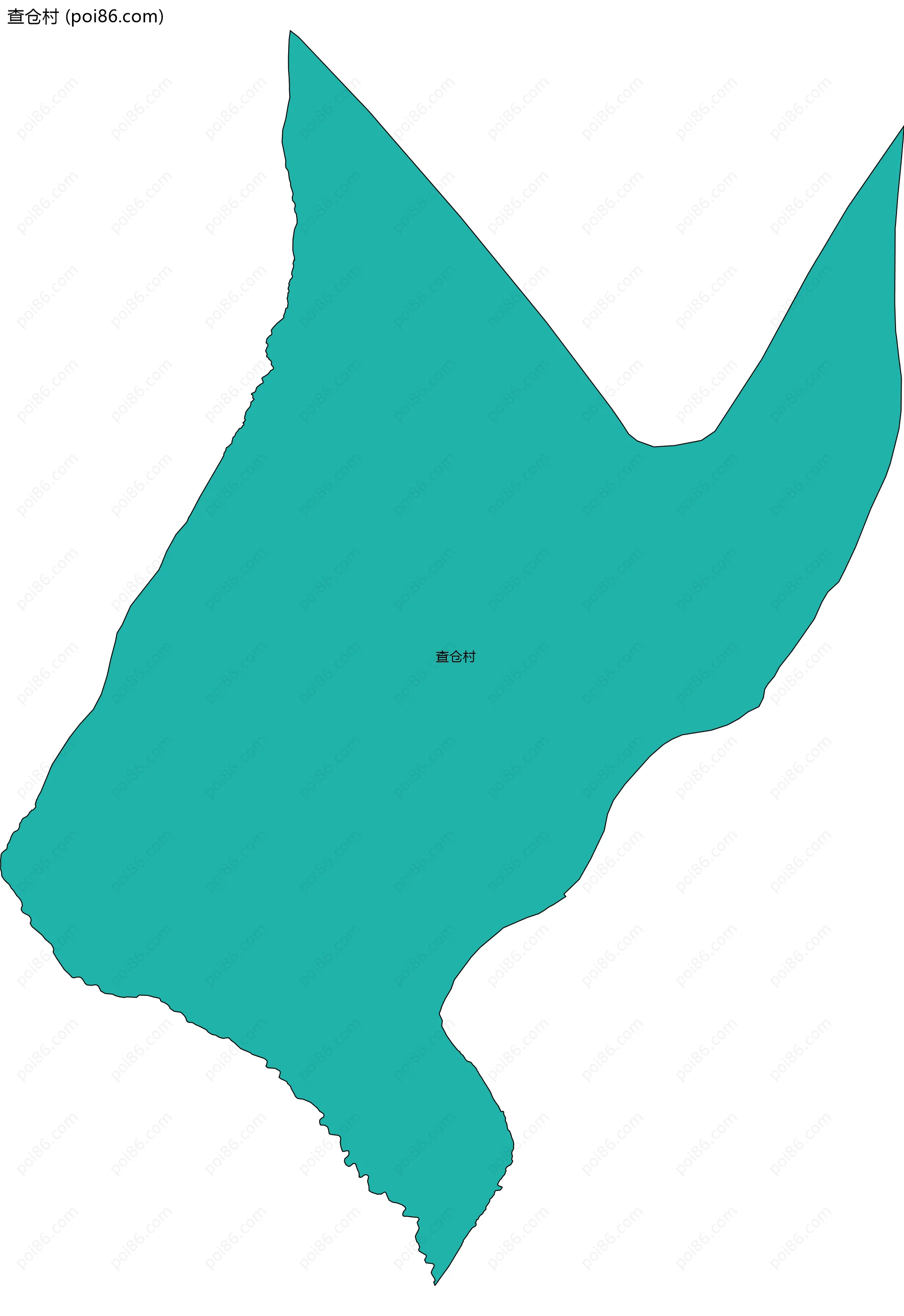 查仓村边界地图