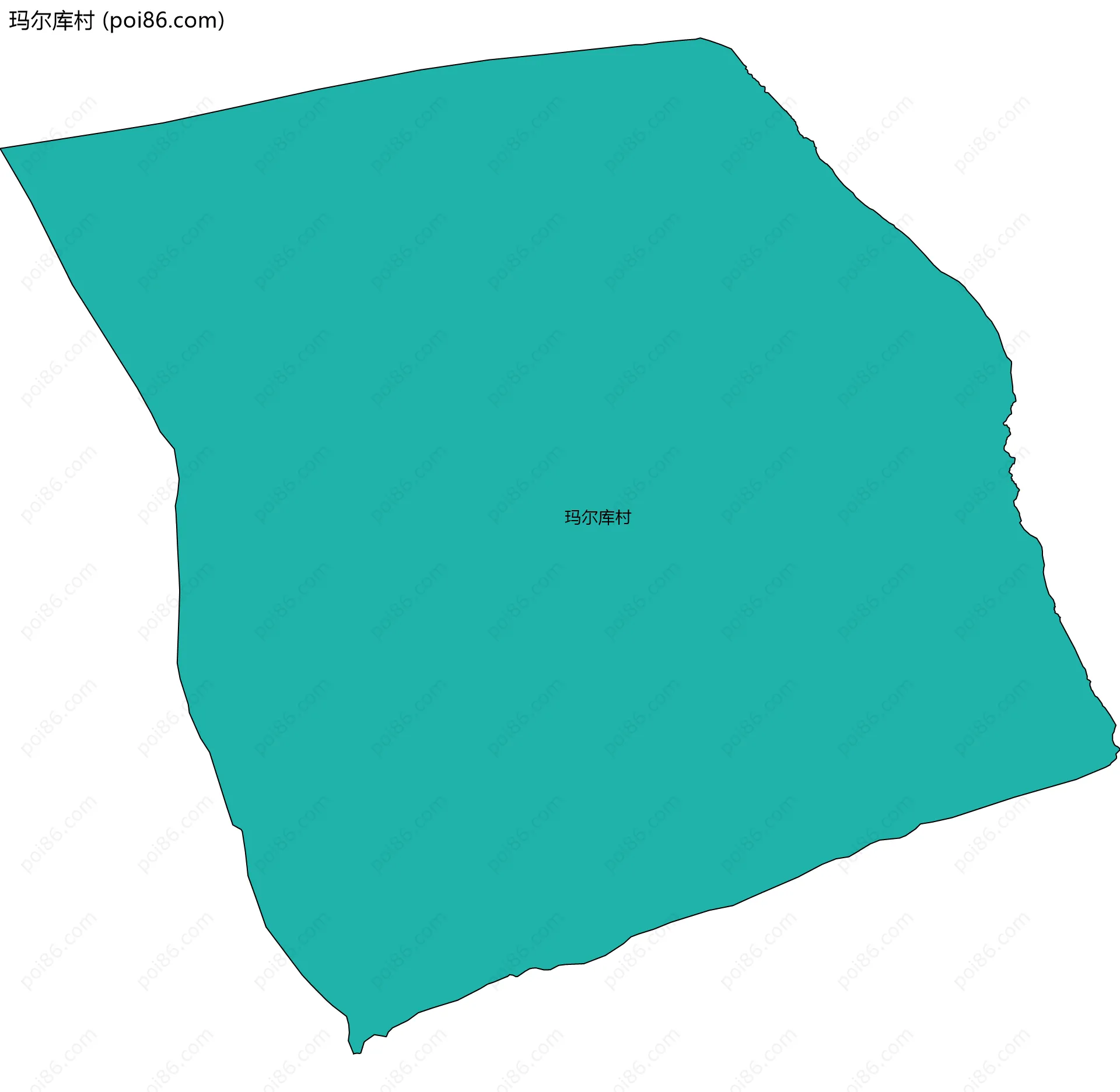 玛尔库村边界地图