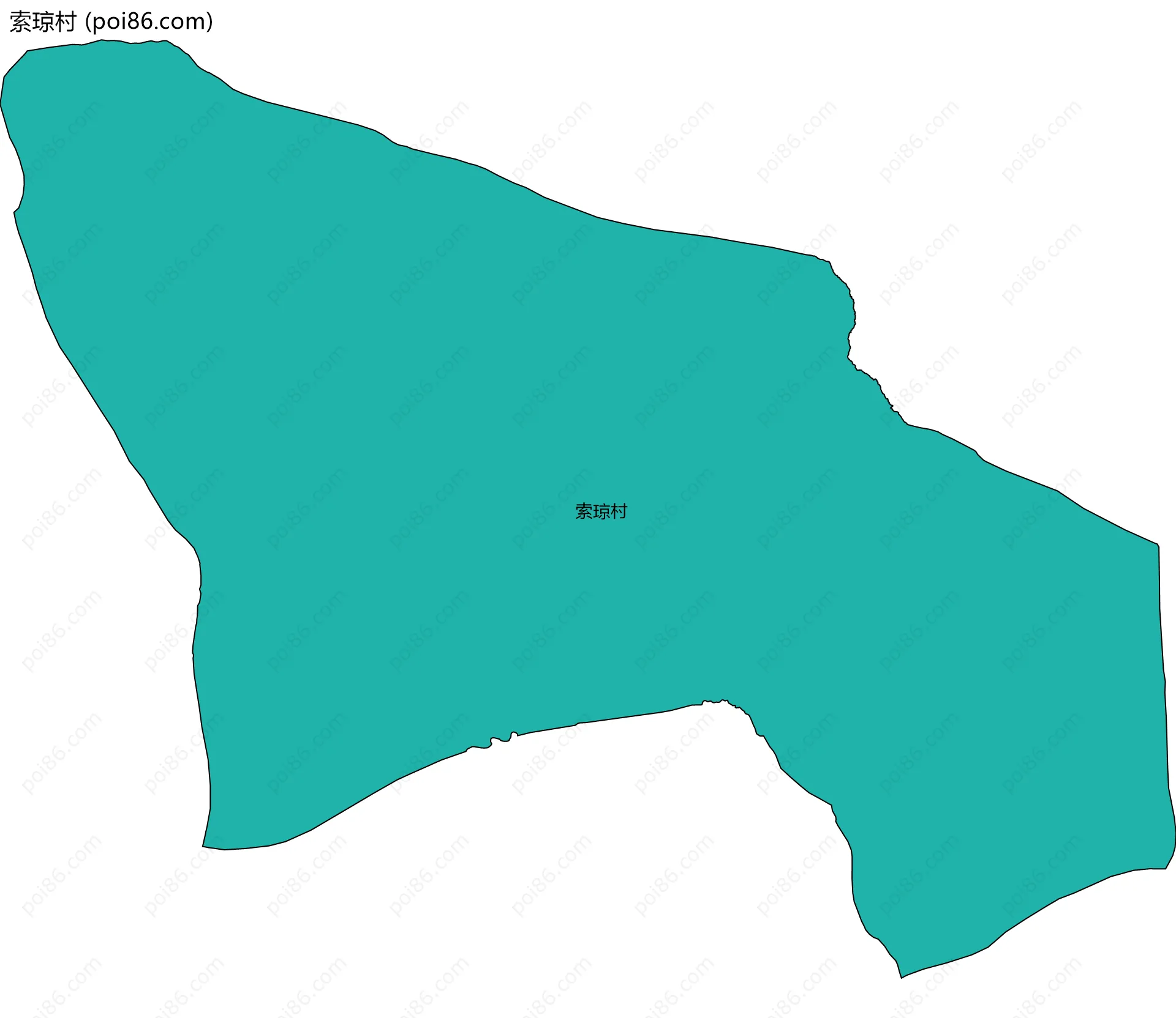 索琼村边界地图